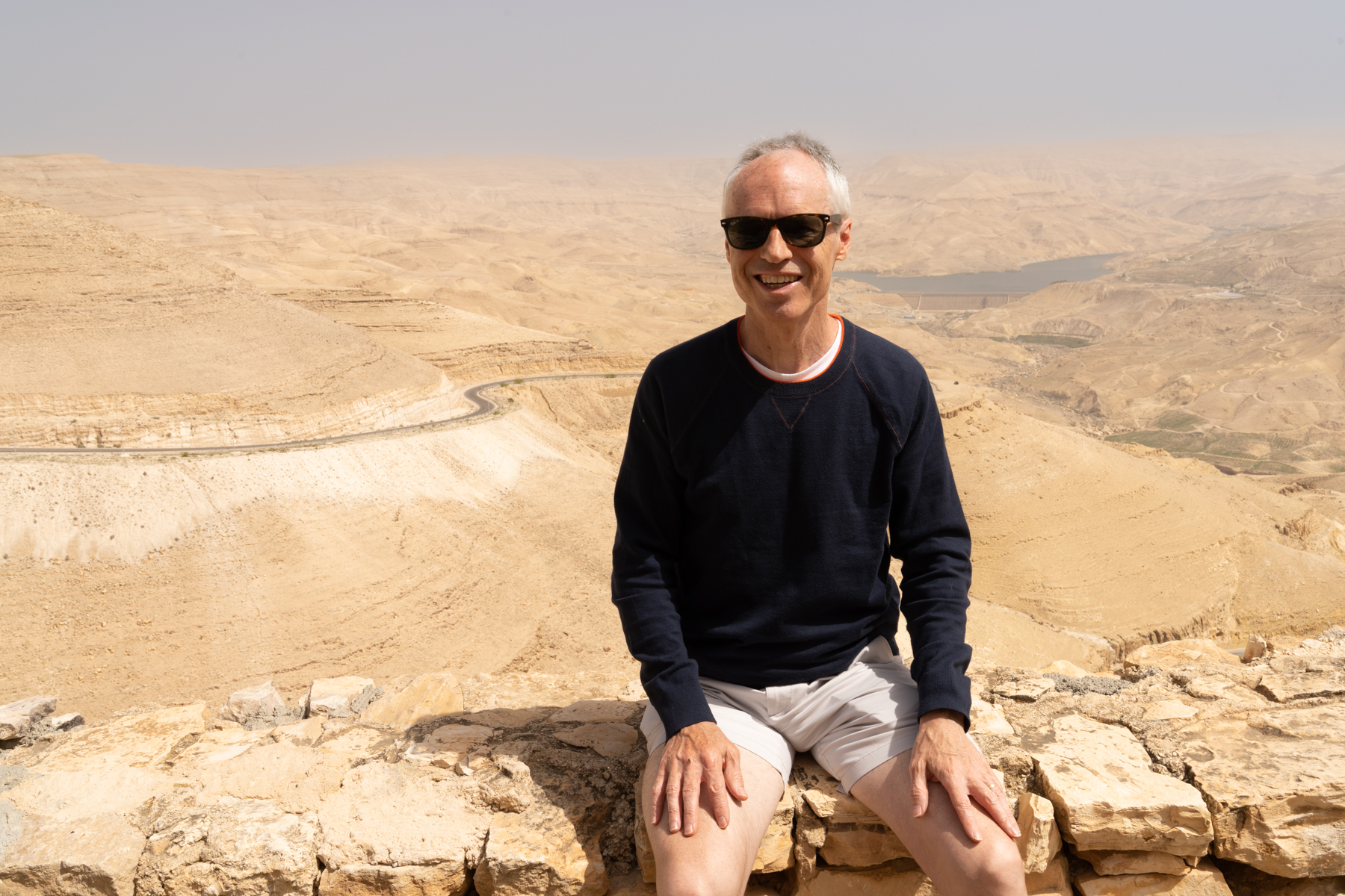 Keith at Wadi al Mujib.