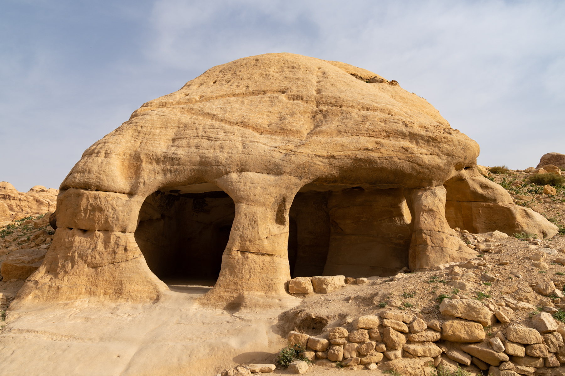 Ancient carved building (probably a house).