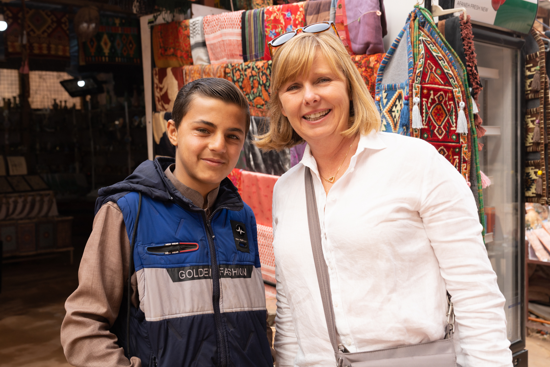 Muhammad (the super salesman!) and Andrea.