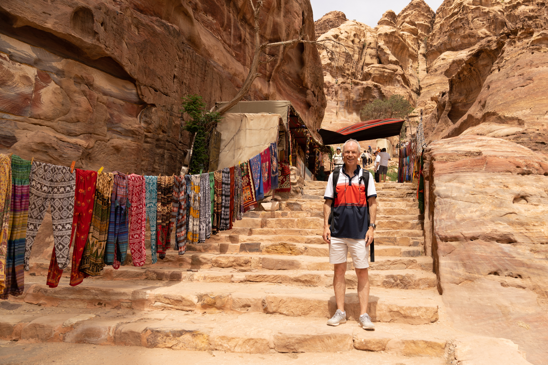 Keith on the path to Ad-Deir. 