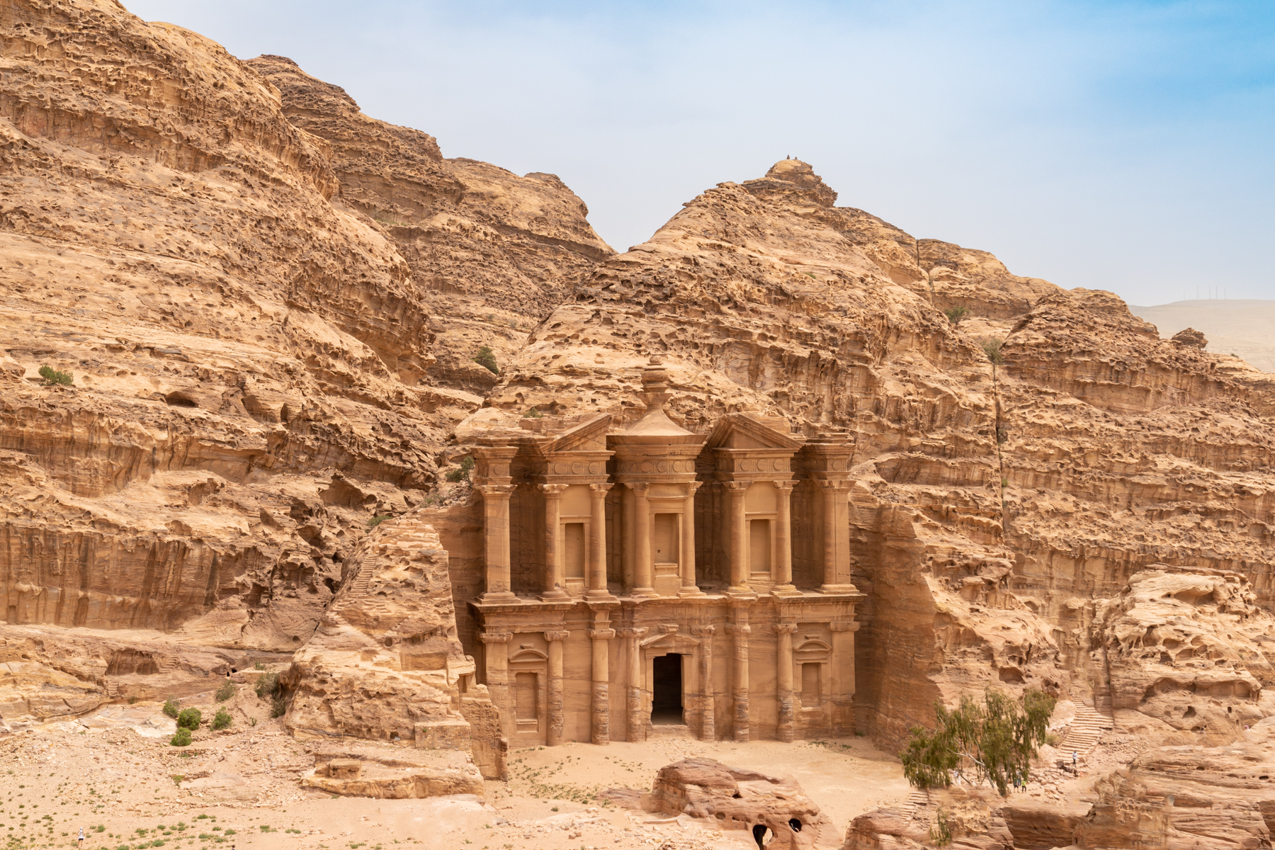 The view of Ad-Deir from an even higher point.