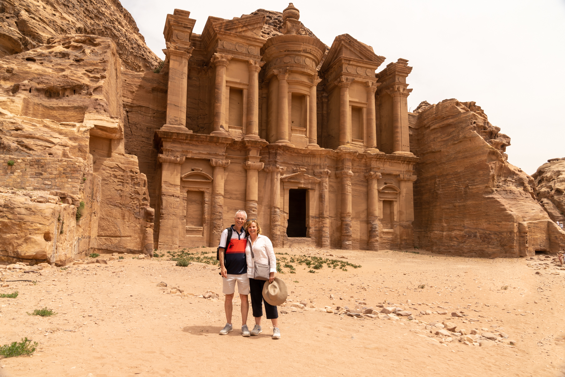 Keith and Andrea at Ad-Deir.