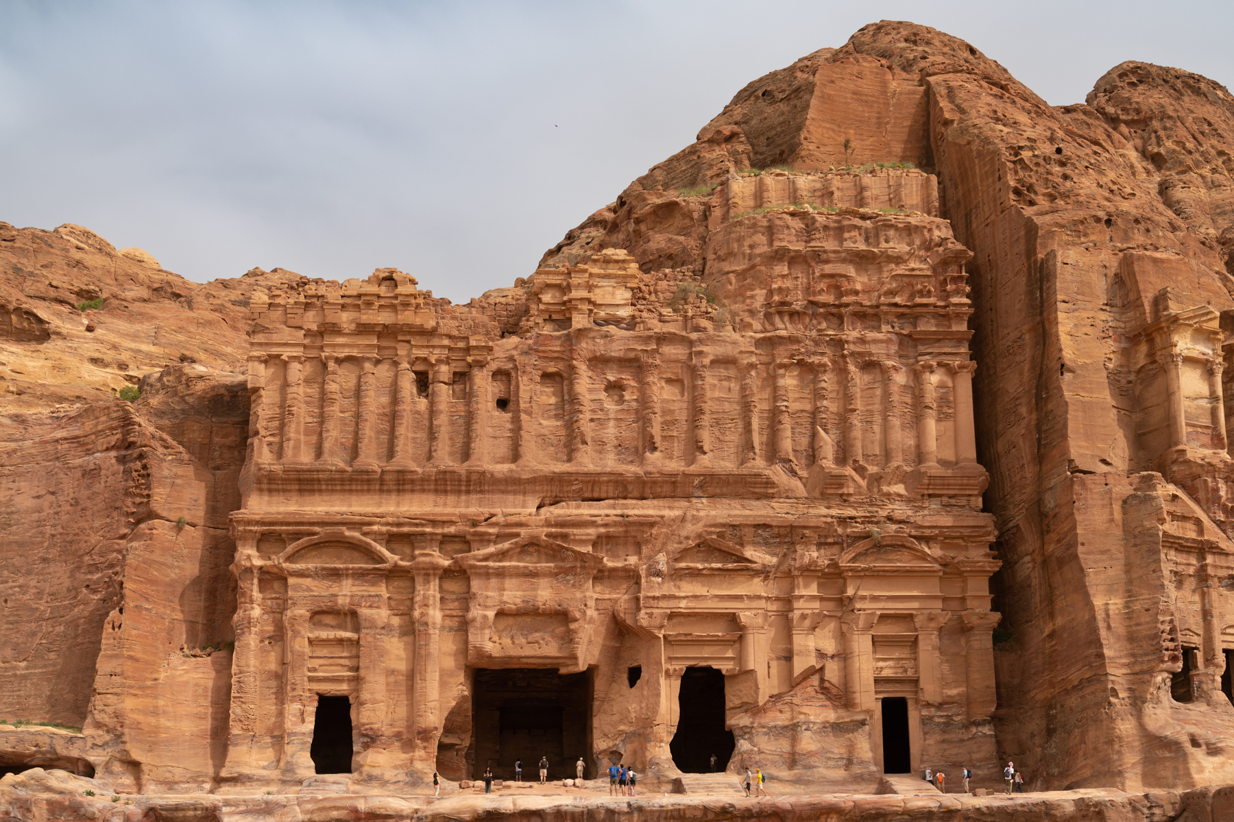 The palace tomb (with people in front, showing the incredible scale!).
