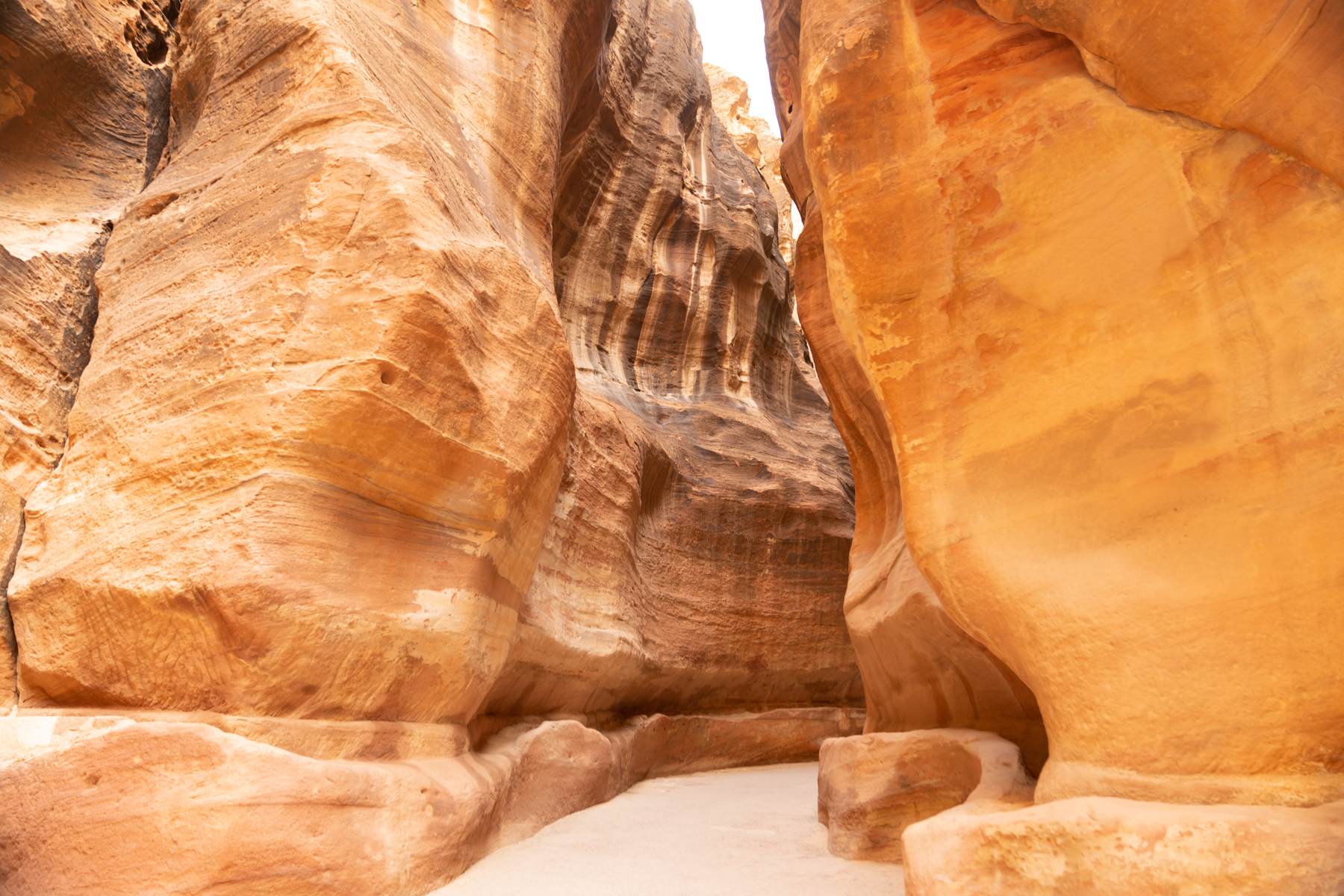 Beautiful colours in the gorge walls.