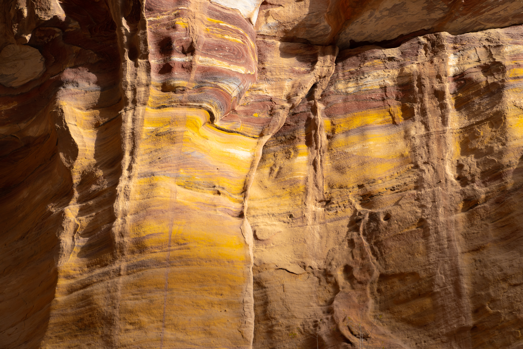 Beautiful colours in the gorge walls.