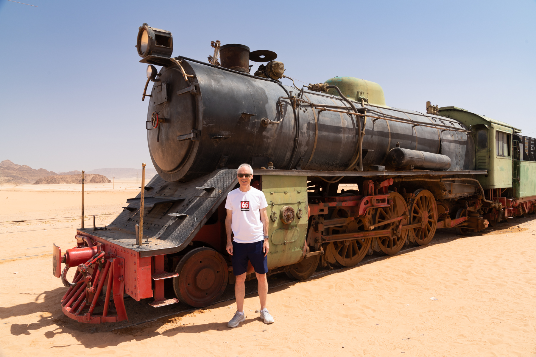 Keith at the Al Hijaz train.
