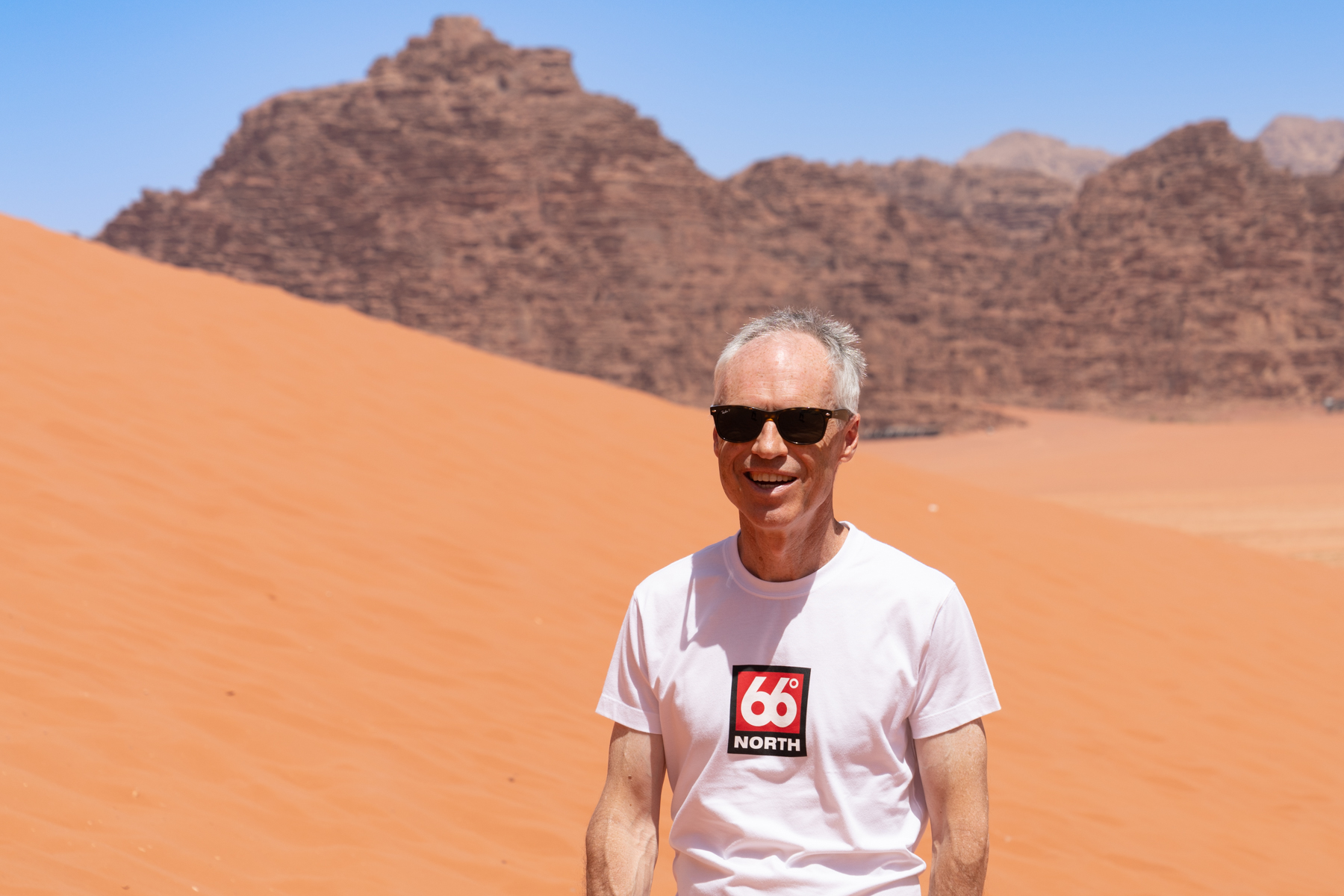 Keith at Lawrence's Spring in the Wadi Rum Desert.