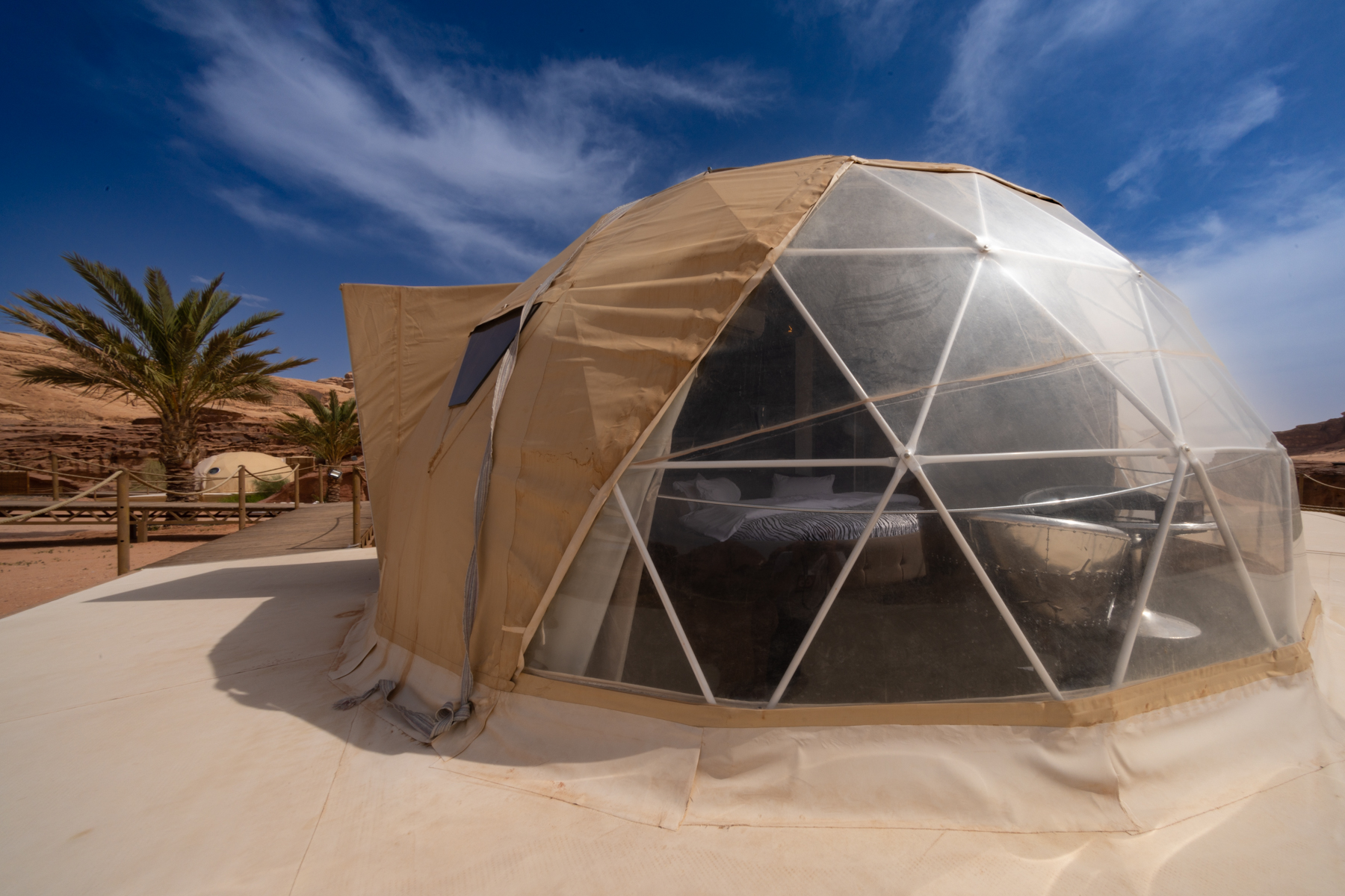 Our tent at Palmera Camp Wadi Rum.