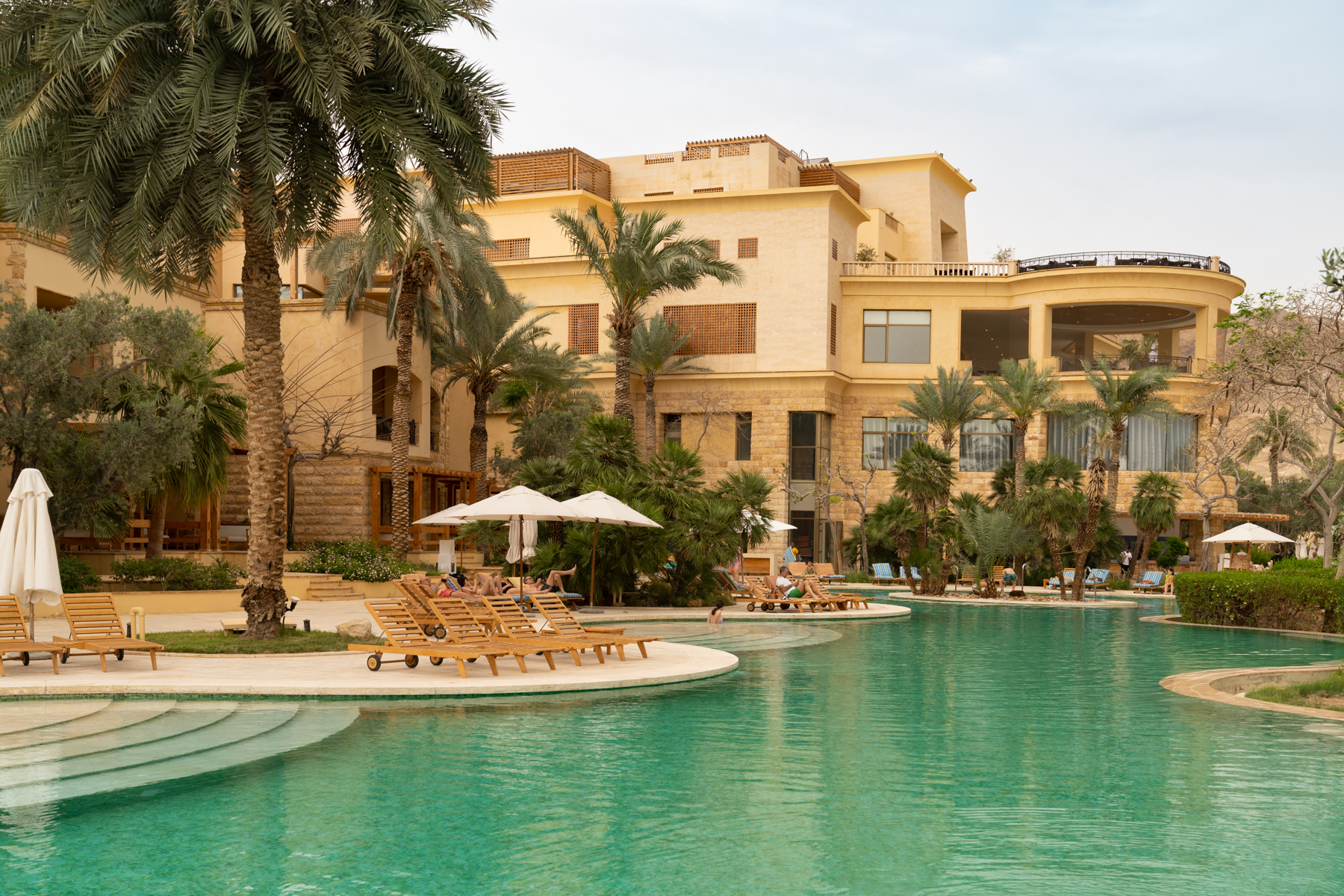 One of the pools at The Kempinski Hotel Ishtar.