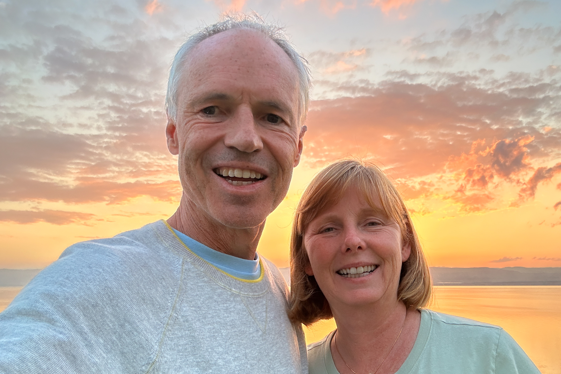 Relaxing at the Dead Sea