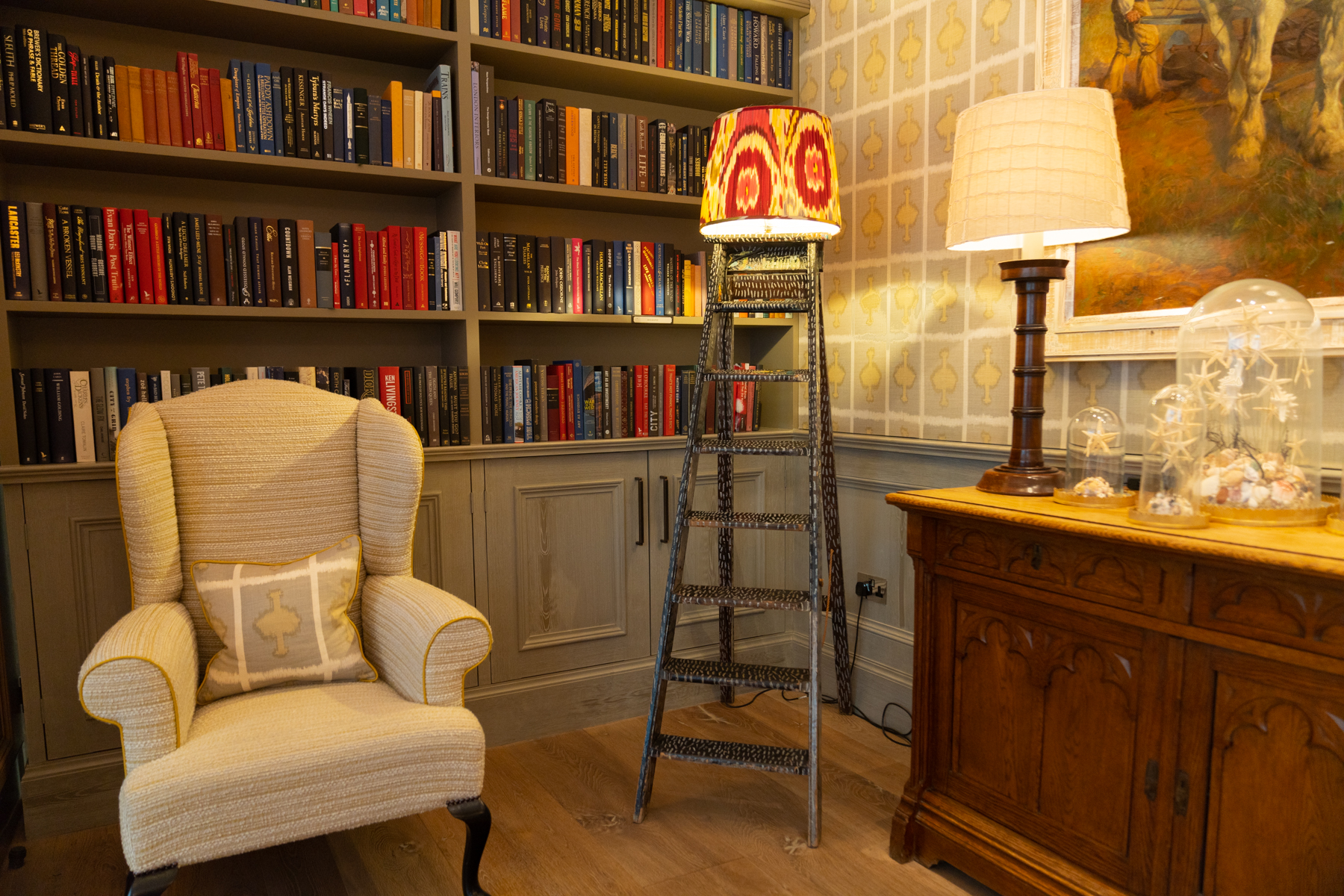Ham Yard Hotel library.