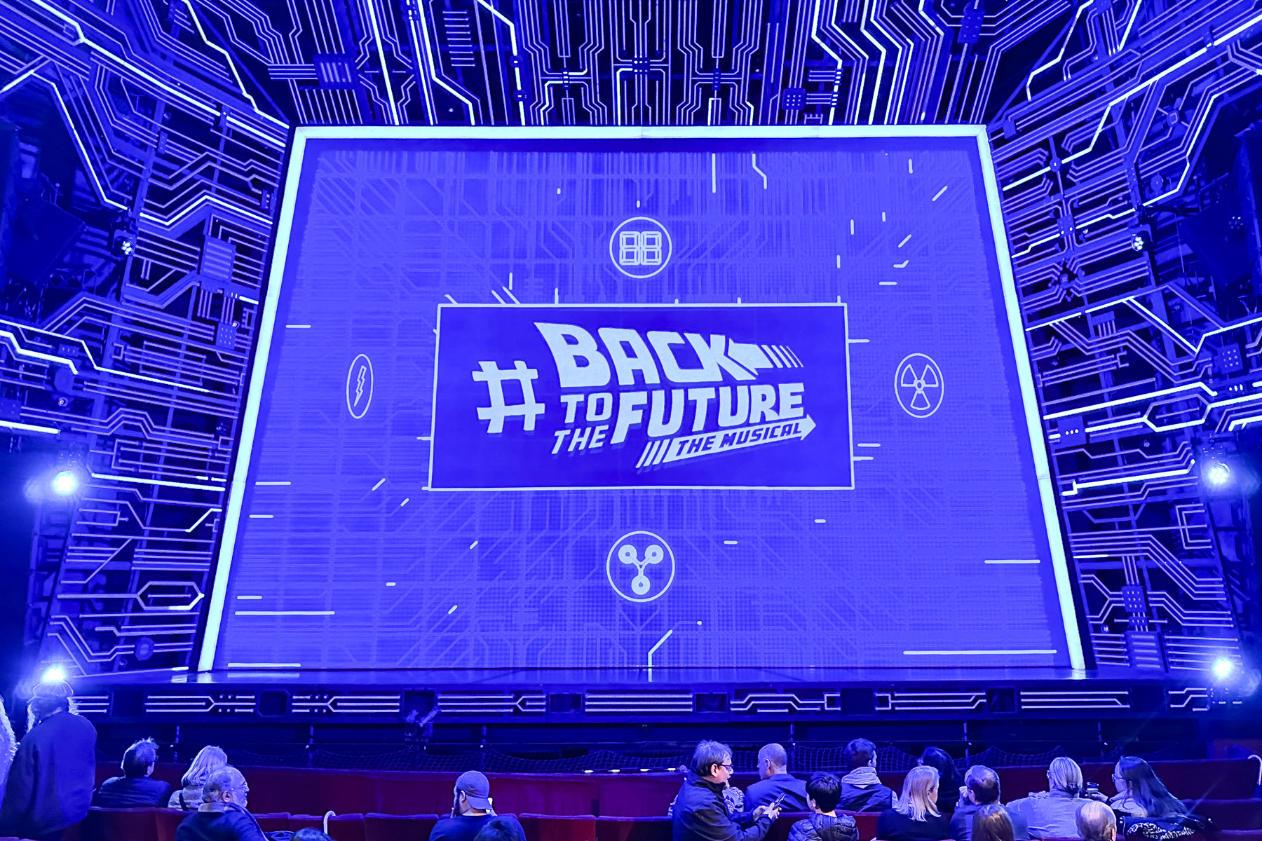 In the theatre for "Back to the Future".