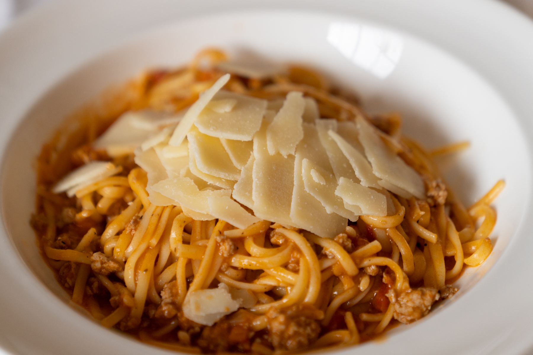 Spaghetti bolognese (predictably).
