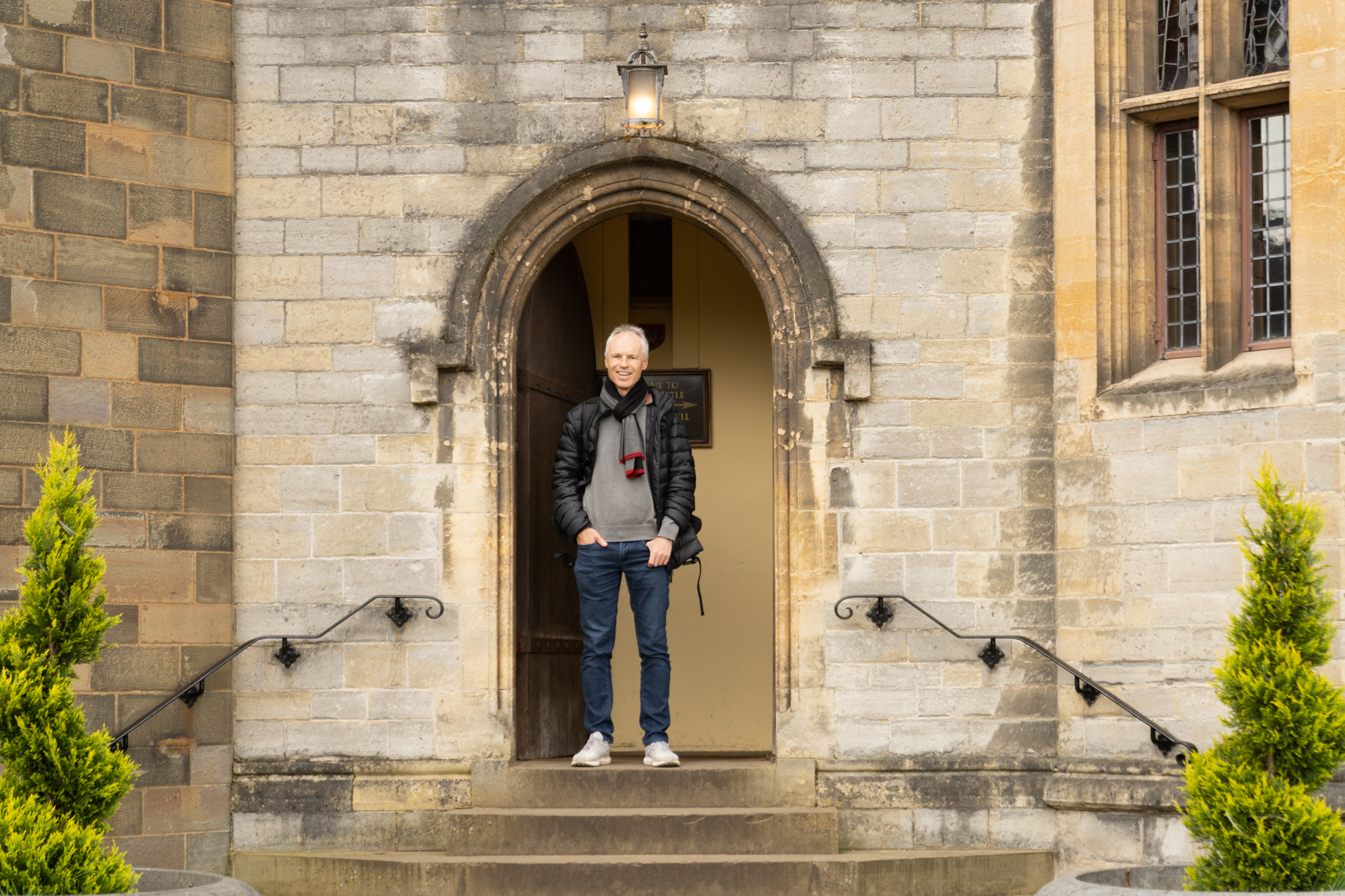 Keith at Cardiff Castle.