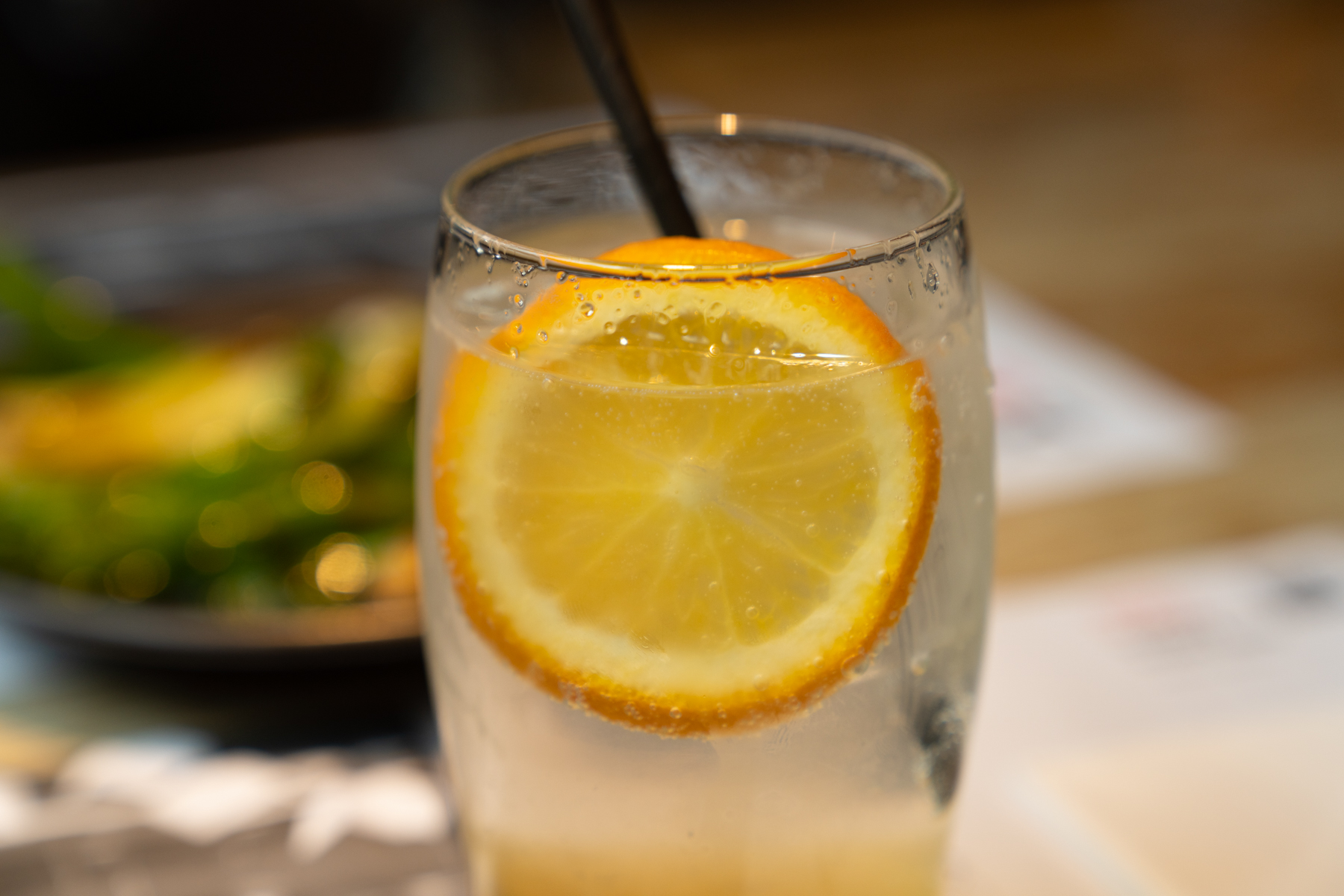 Yuzu and lychee tonic.