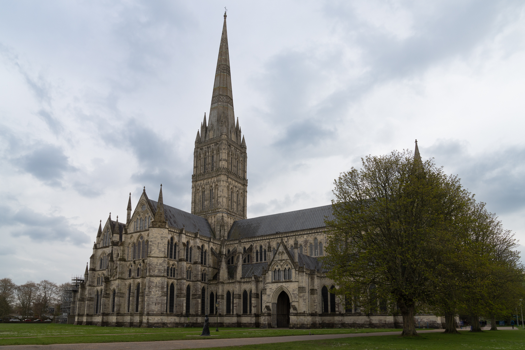 The Salisbury Cathedral.