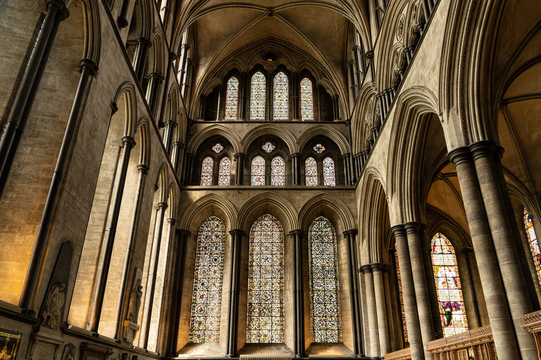 The Salisbury Cathedral.
