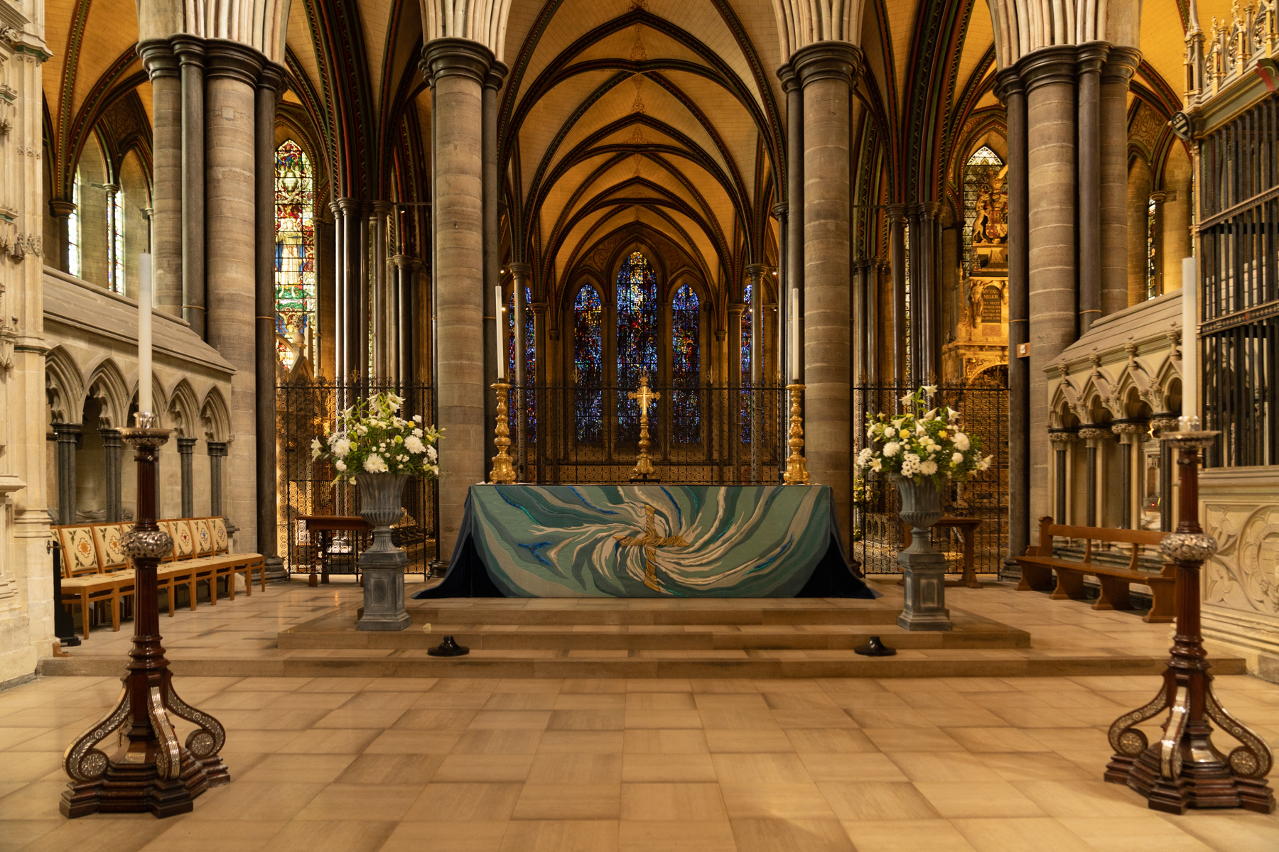 The Salisbury Cathedral.