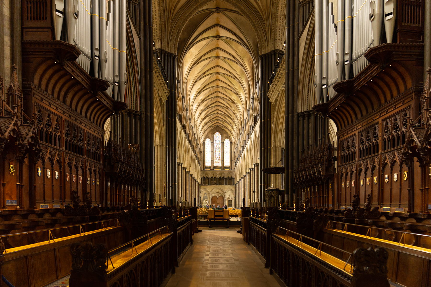The Salisbury Cathedral.