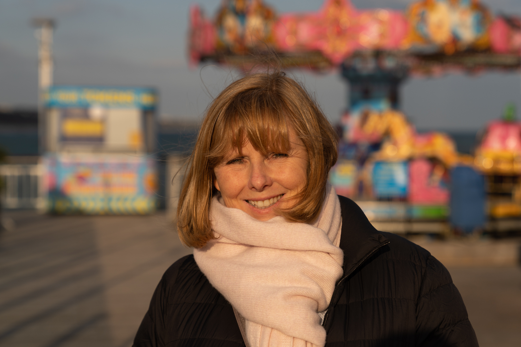Andrea on Bournemouth Pier.