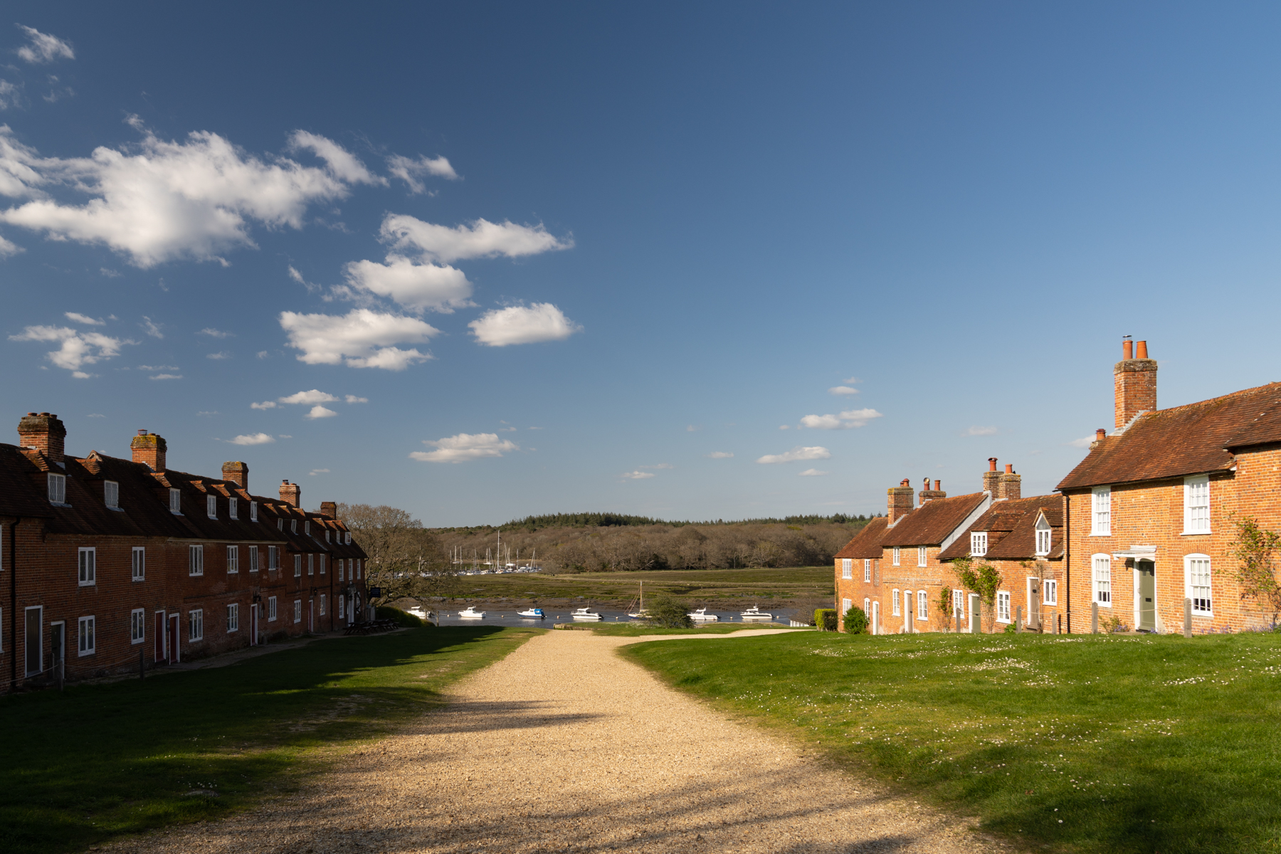 Looking down to the river at Buckler's Hard.
