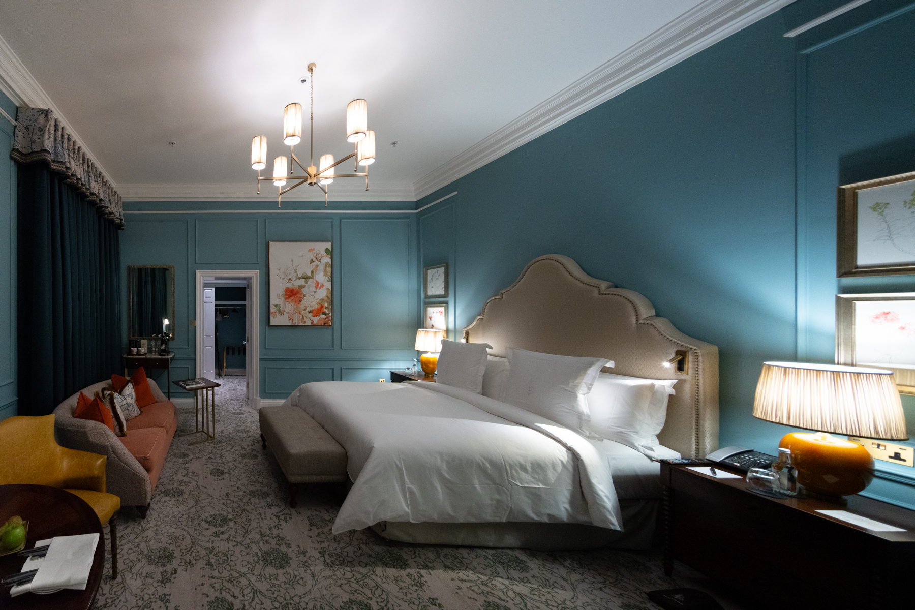 Our room at the Four Seasons Hotel Hampshire.