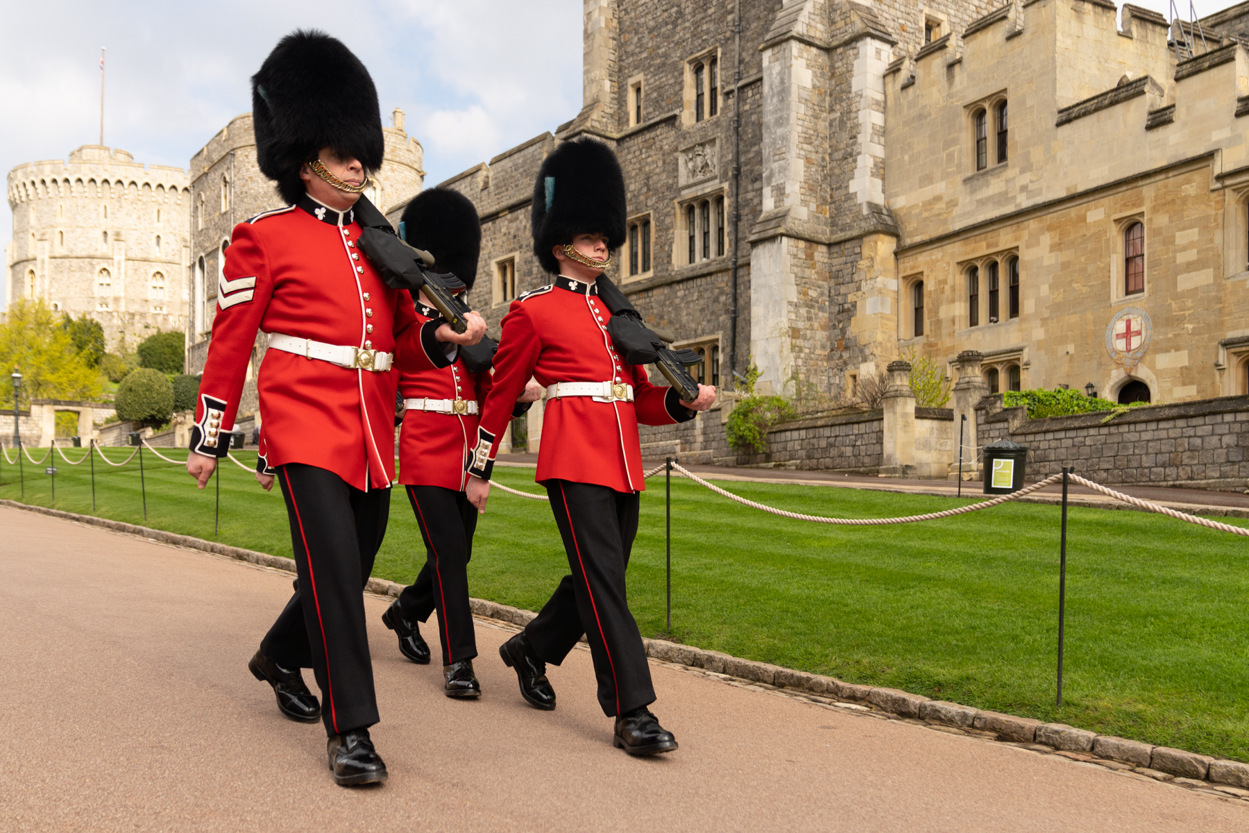The King's Guards at Windsor Castle.