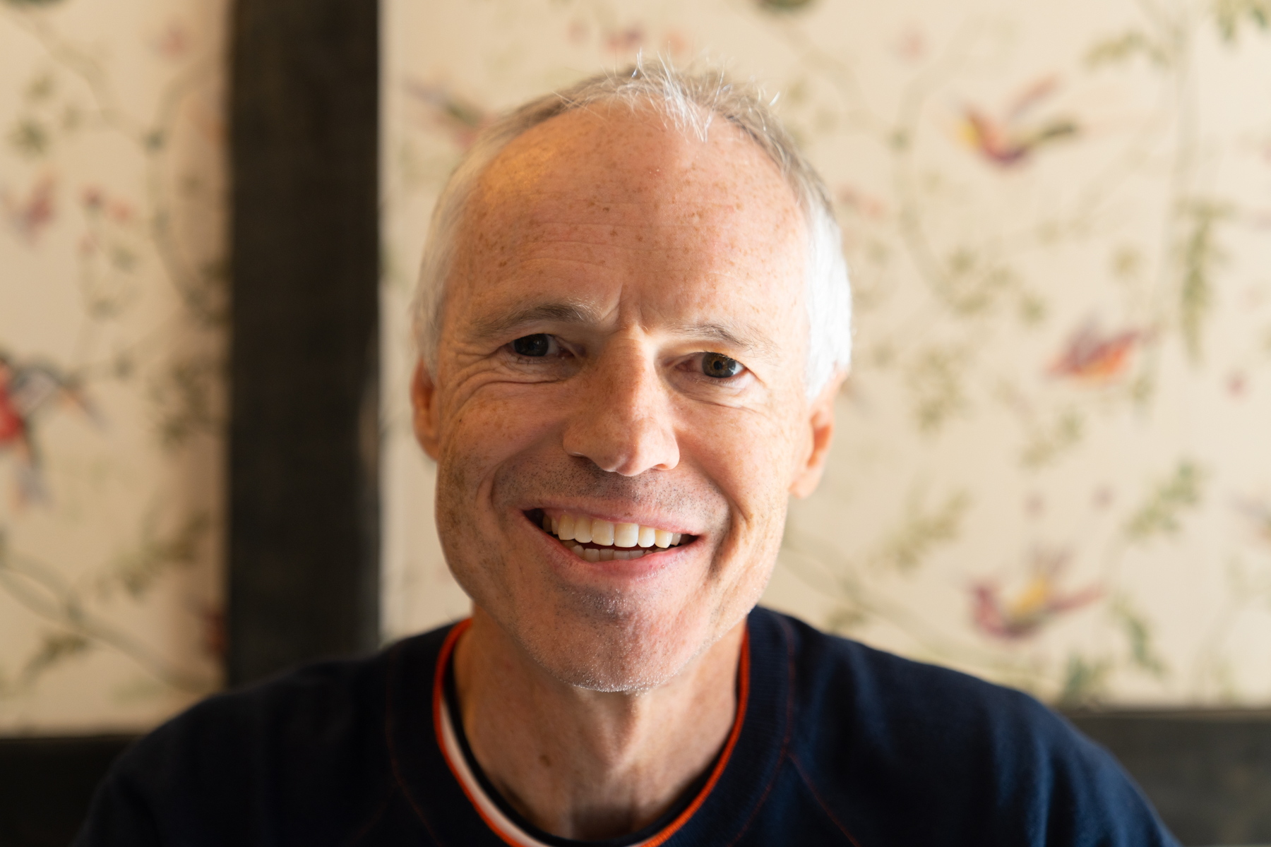 Keith, about to enjoy some afternoon tea.