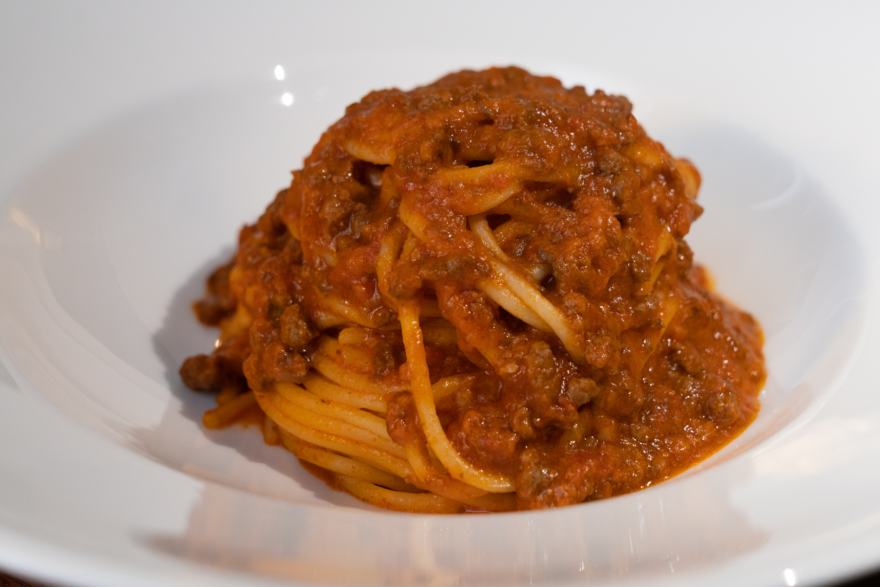 Spaghetti bolognese.