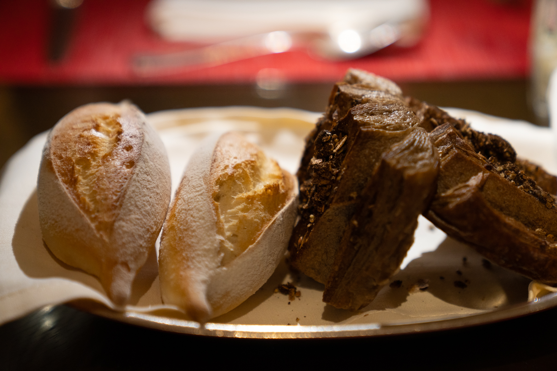 Freshly-baked breads.