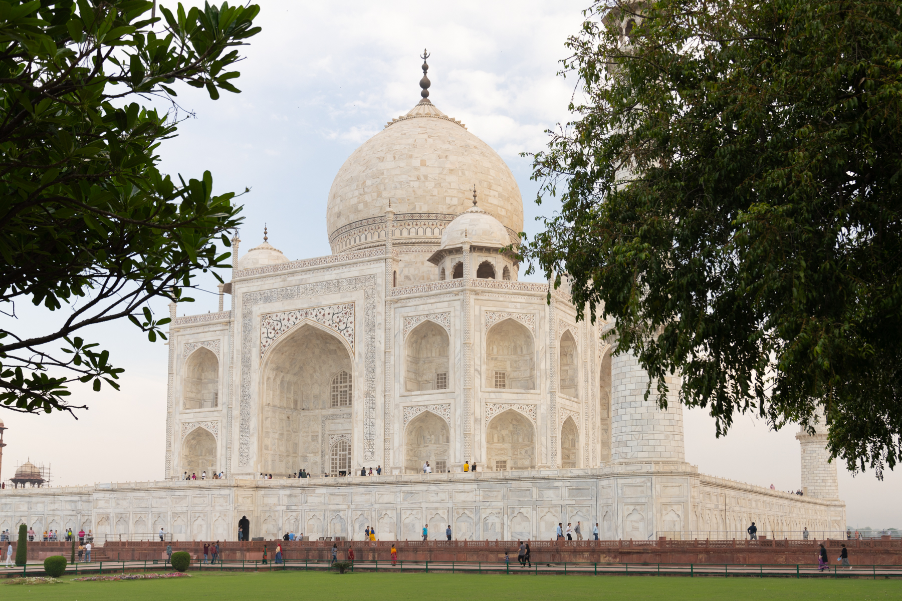 A nice view of the Taj Mahal from the garden.