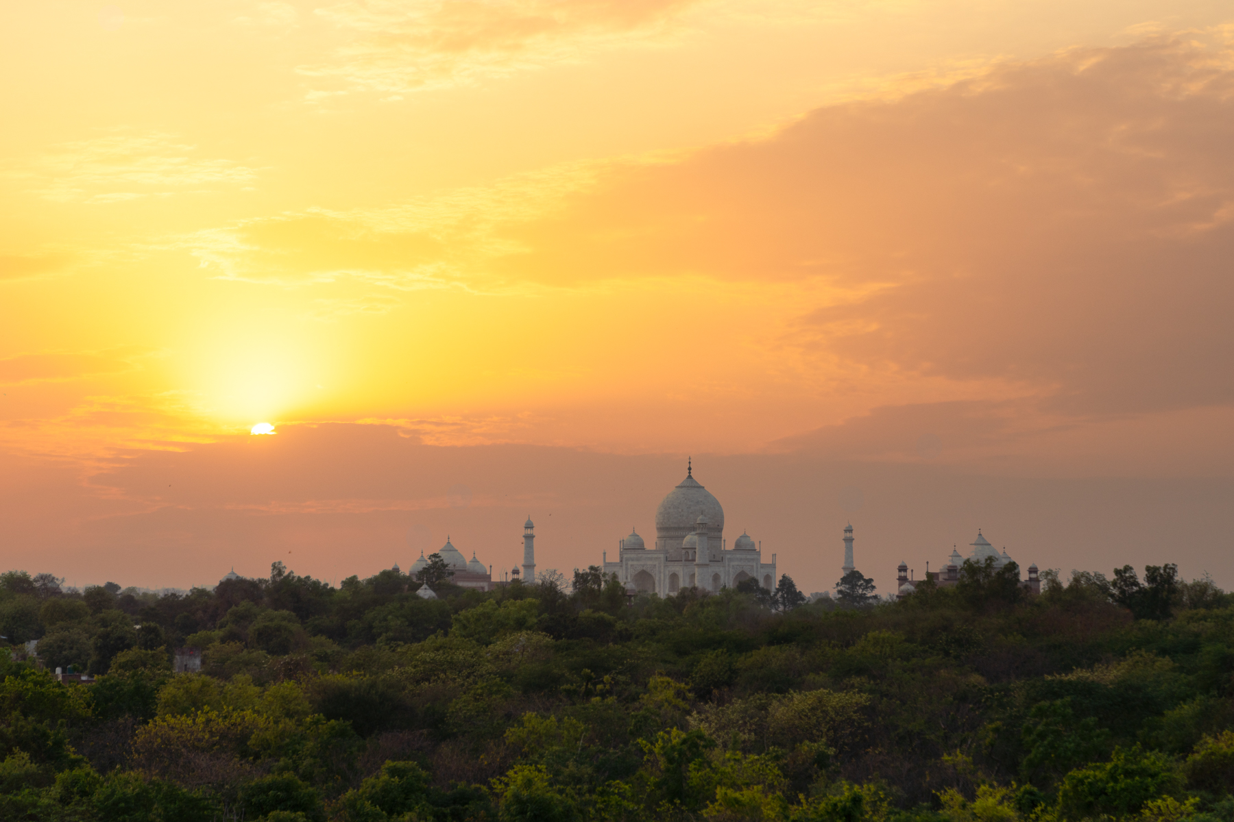 Sunset view from our balcony.