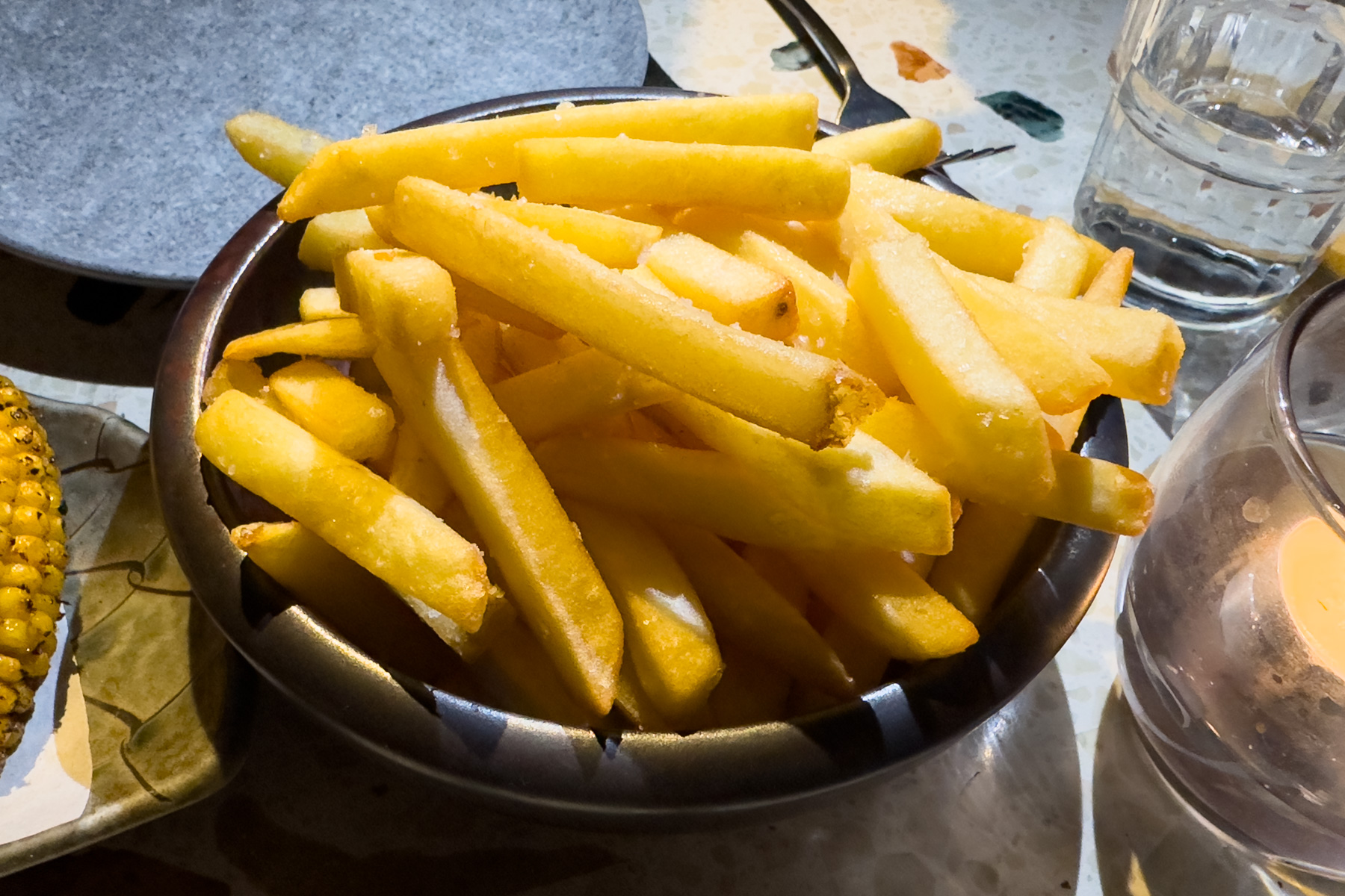 Chips with truffle ponzu kewpie.