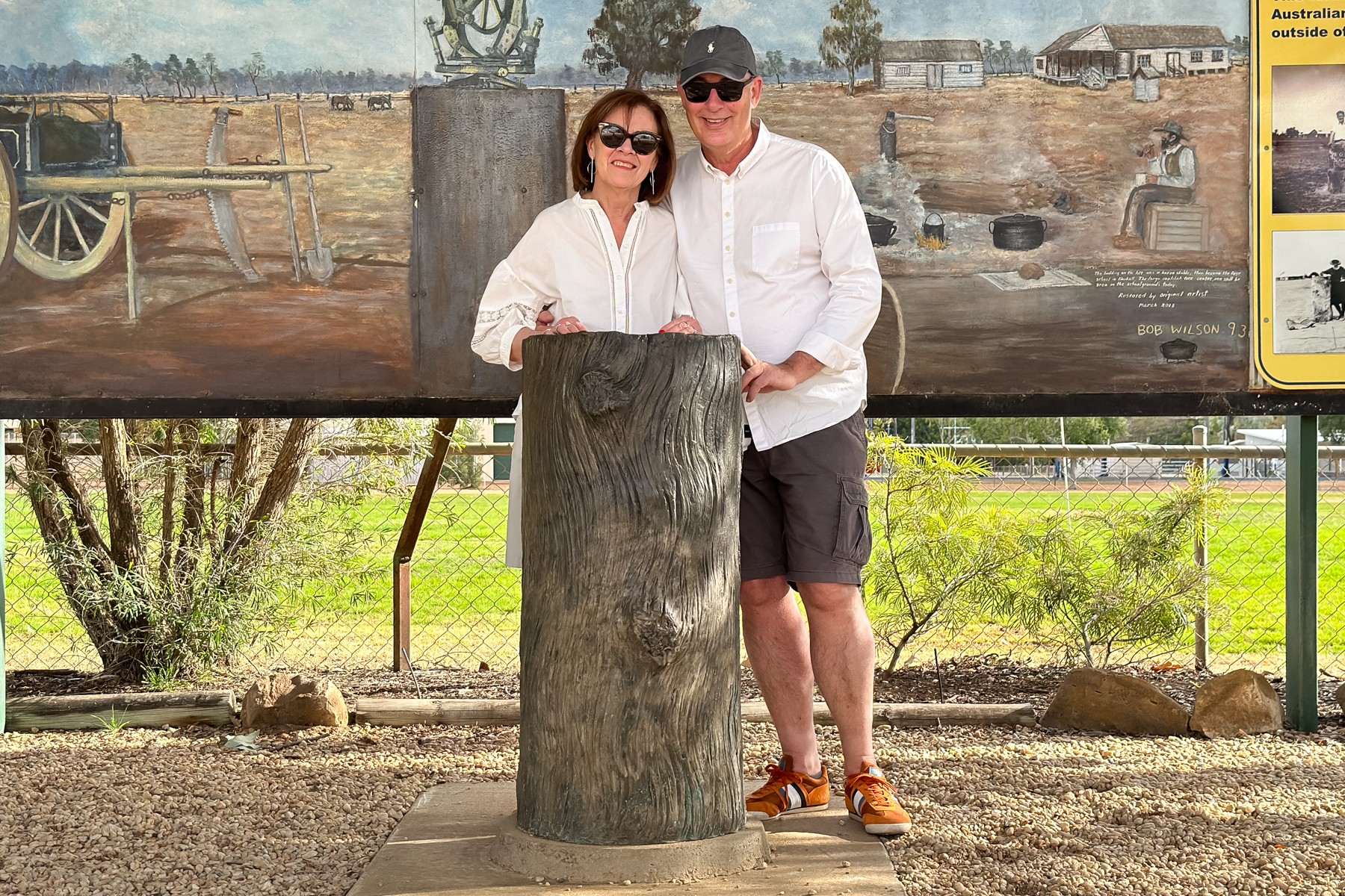 Joy and Peter at The Black Stump.