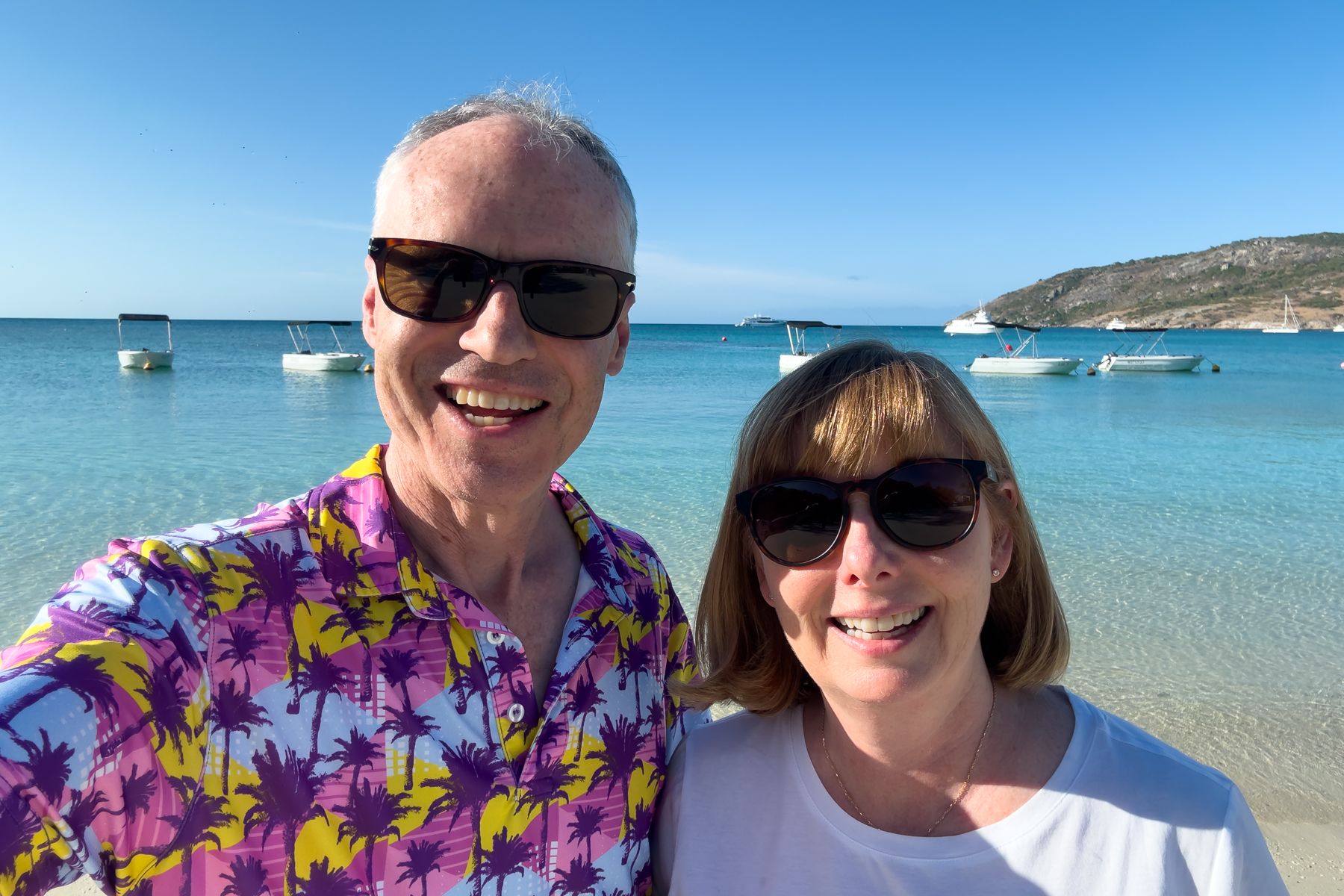 Keith and Andrea on the beach.
