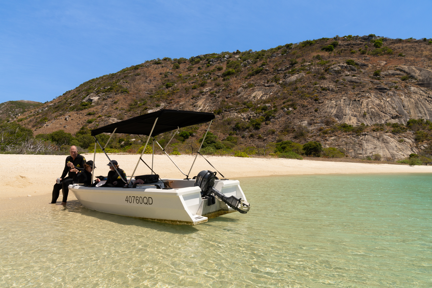 A boating and beach day