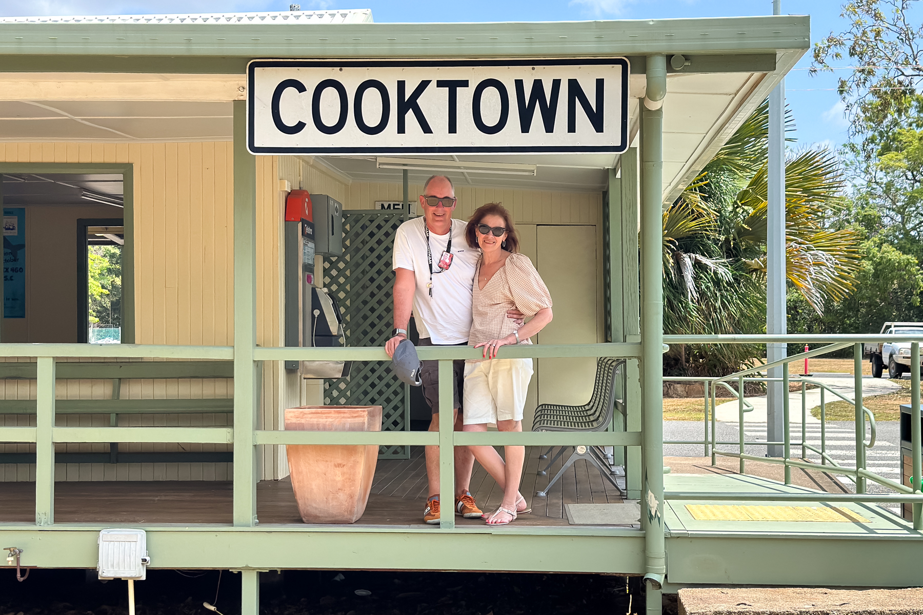 Peter and Joy at Cooktown.