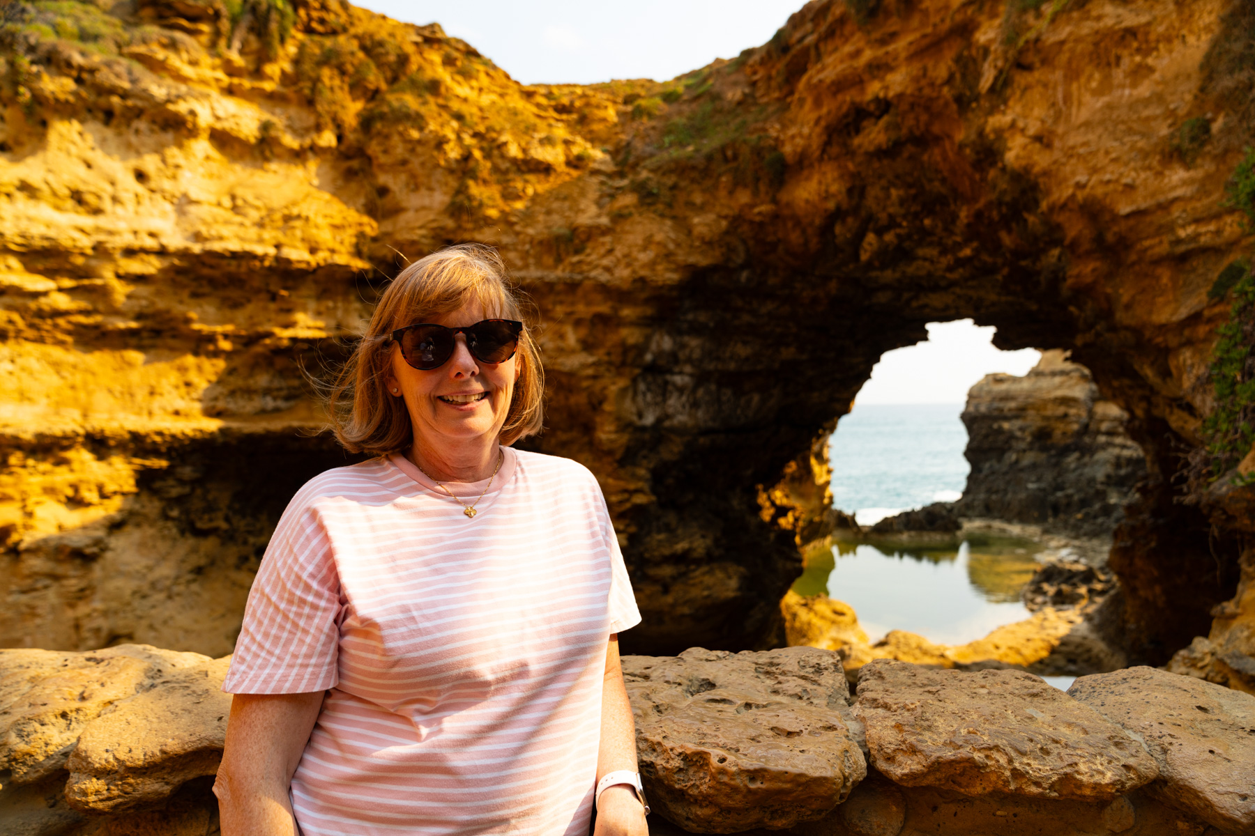 Andrea at The Grotto.