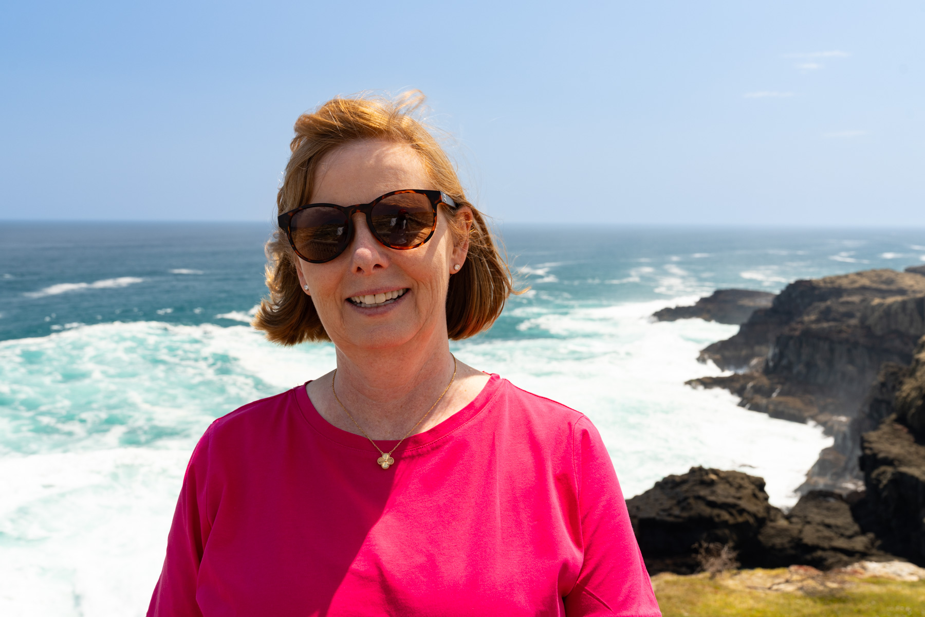 Andrea at Cape Bridgewater.