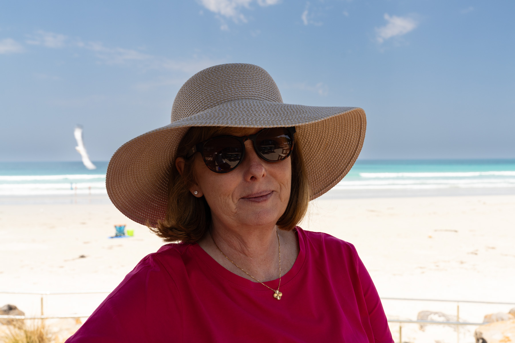 Andrea at Cape Bridgewater beach.