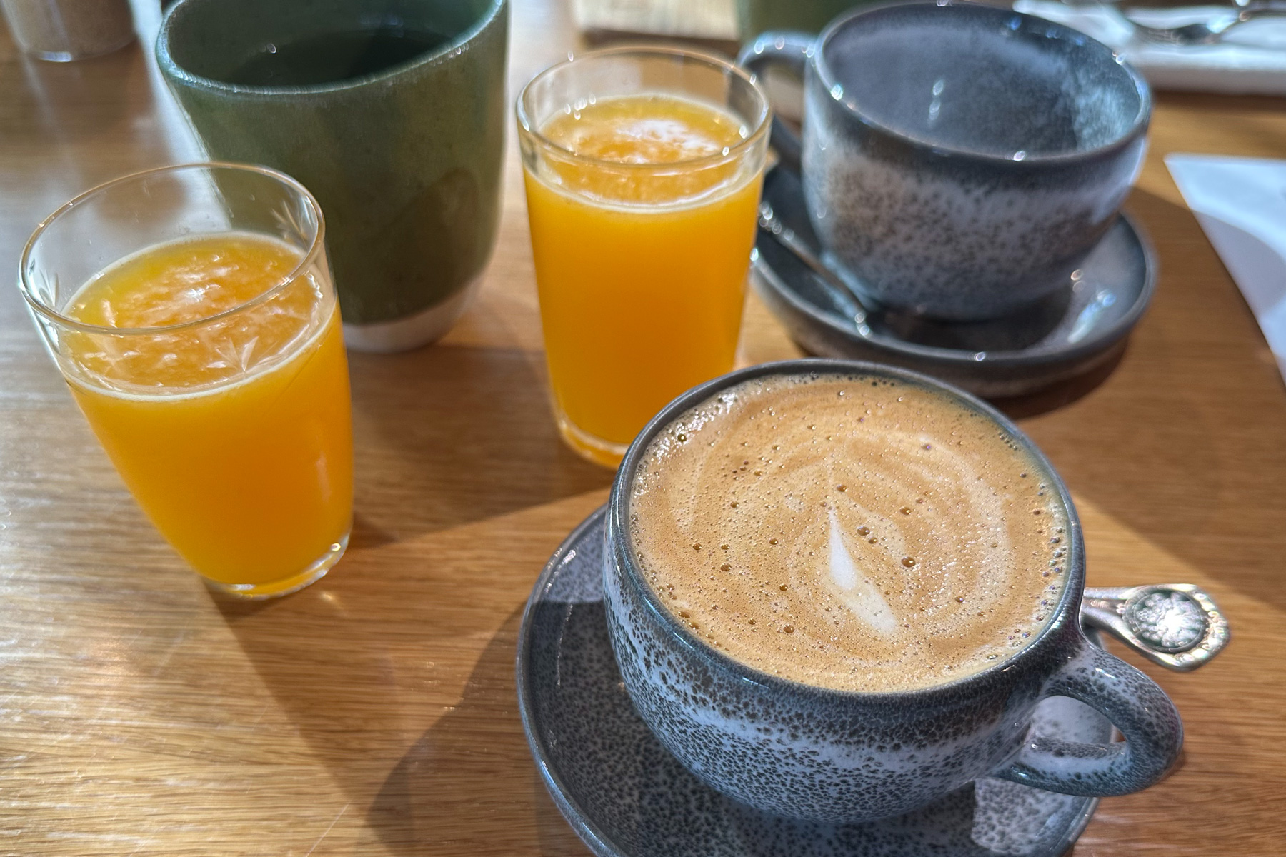 Breakfast at The Drift House.