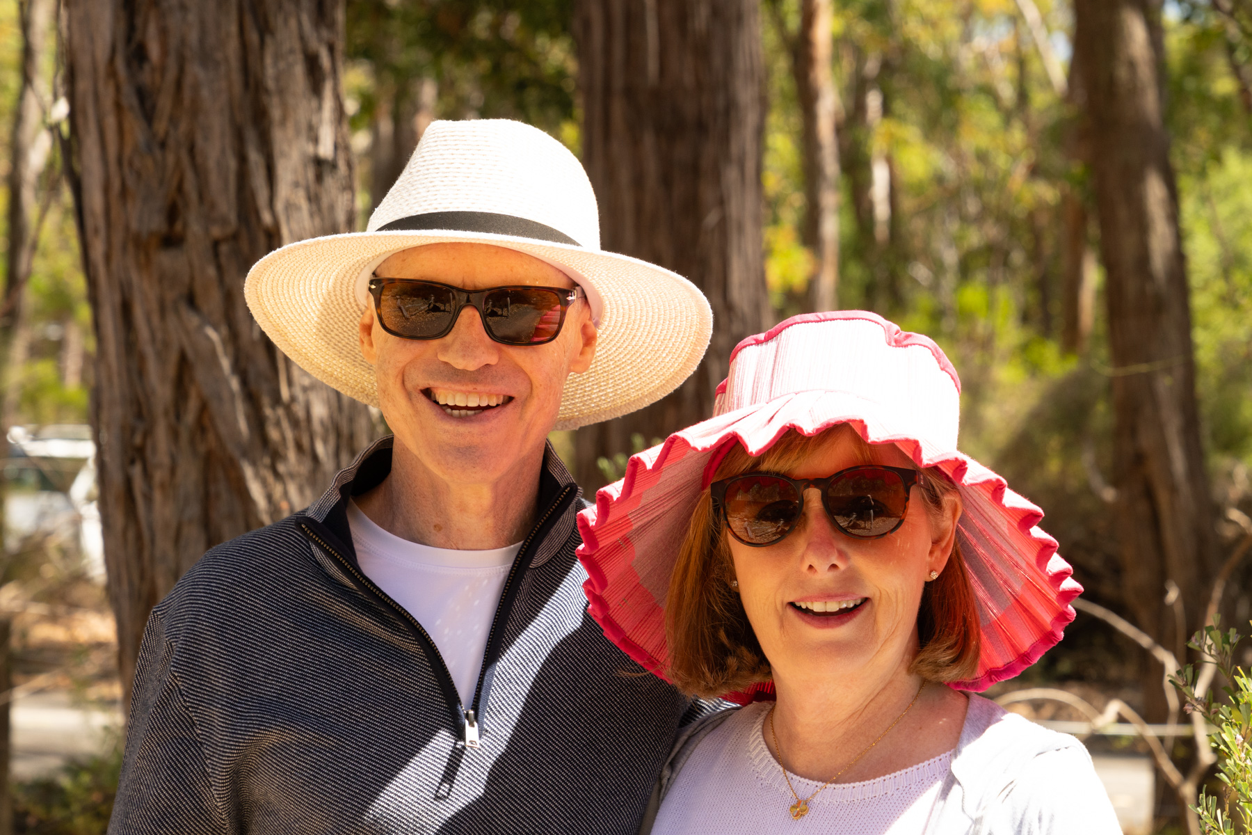 Keith and Andrea on the bush walk.