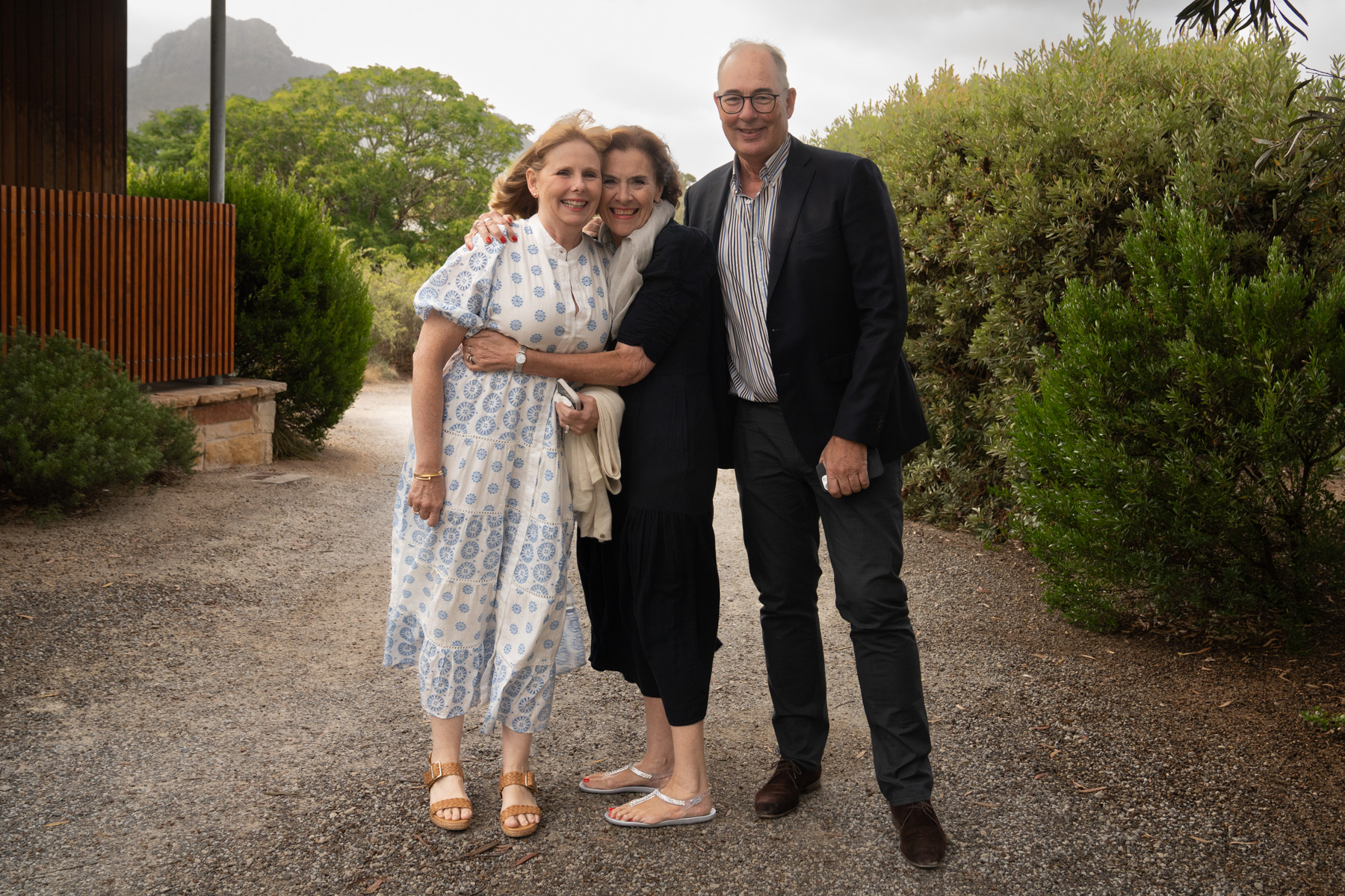 Andrea, Joy, and Peter on the way to Wickens for dinner.