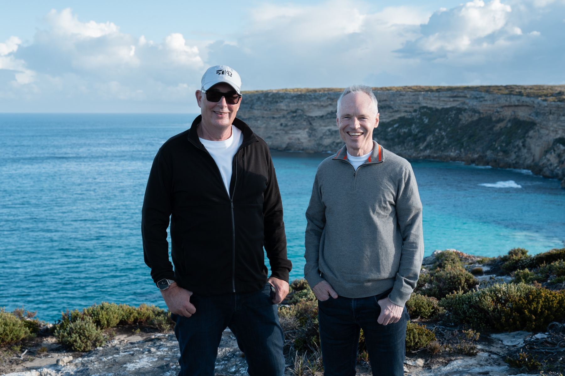 Peter and Keith at Hanson Bay.