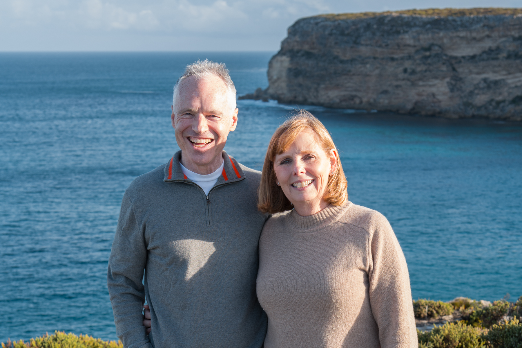 Keith and Andrea at Hanson Bay.