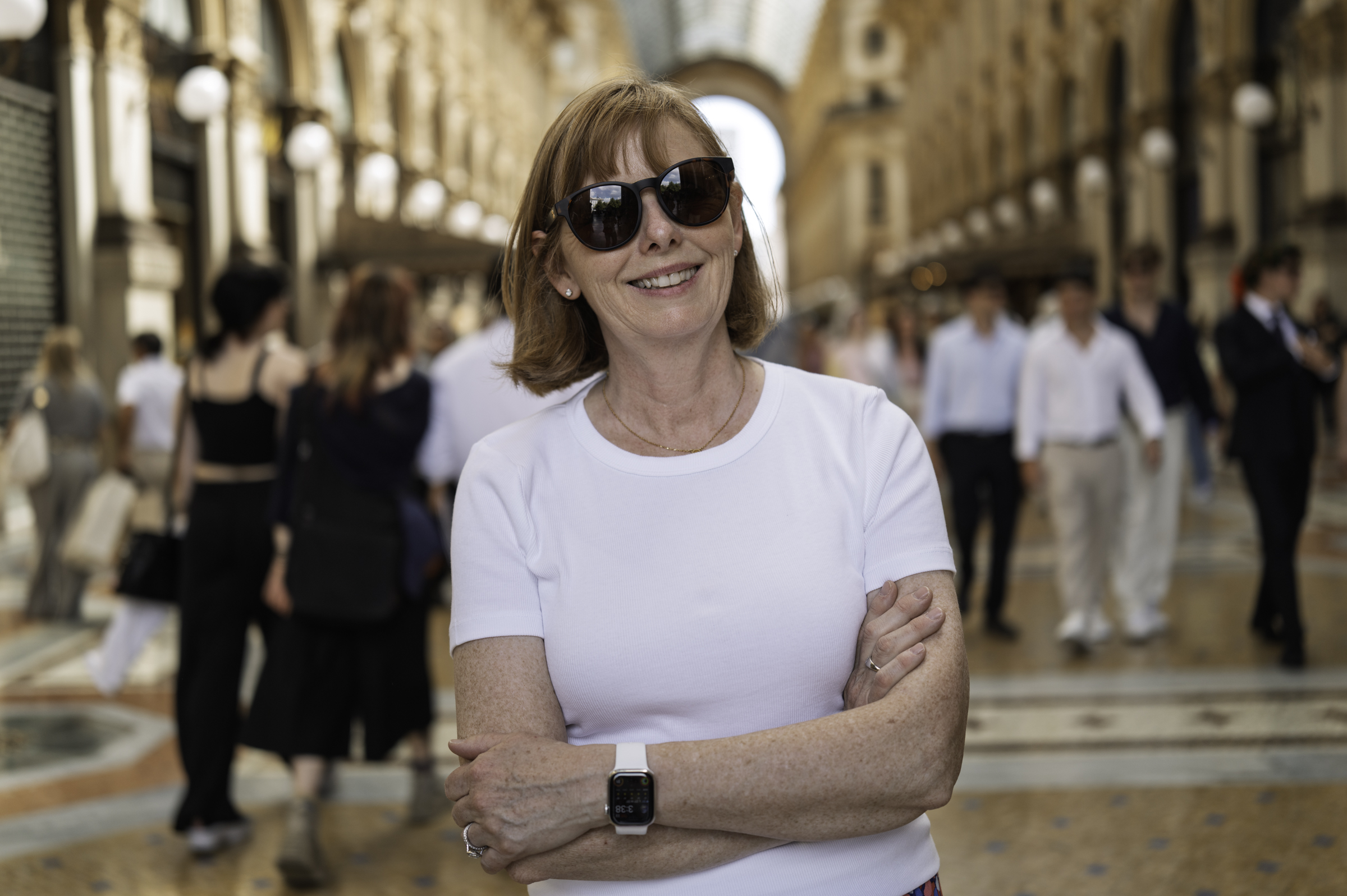 Andrea, in the Galleria Vittorio Emanuele II.