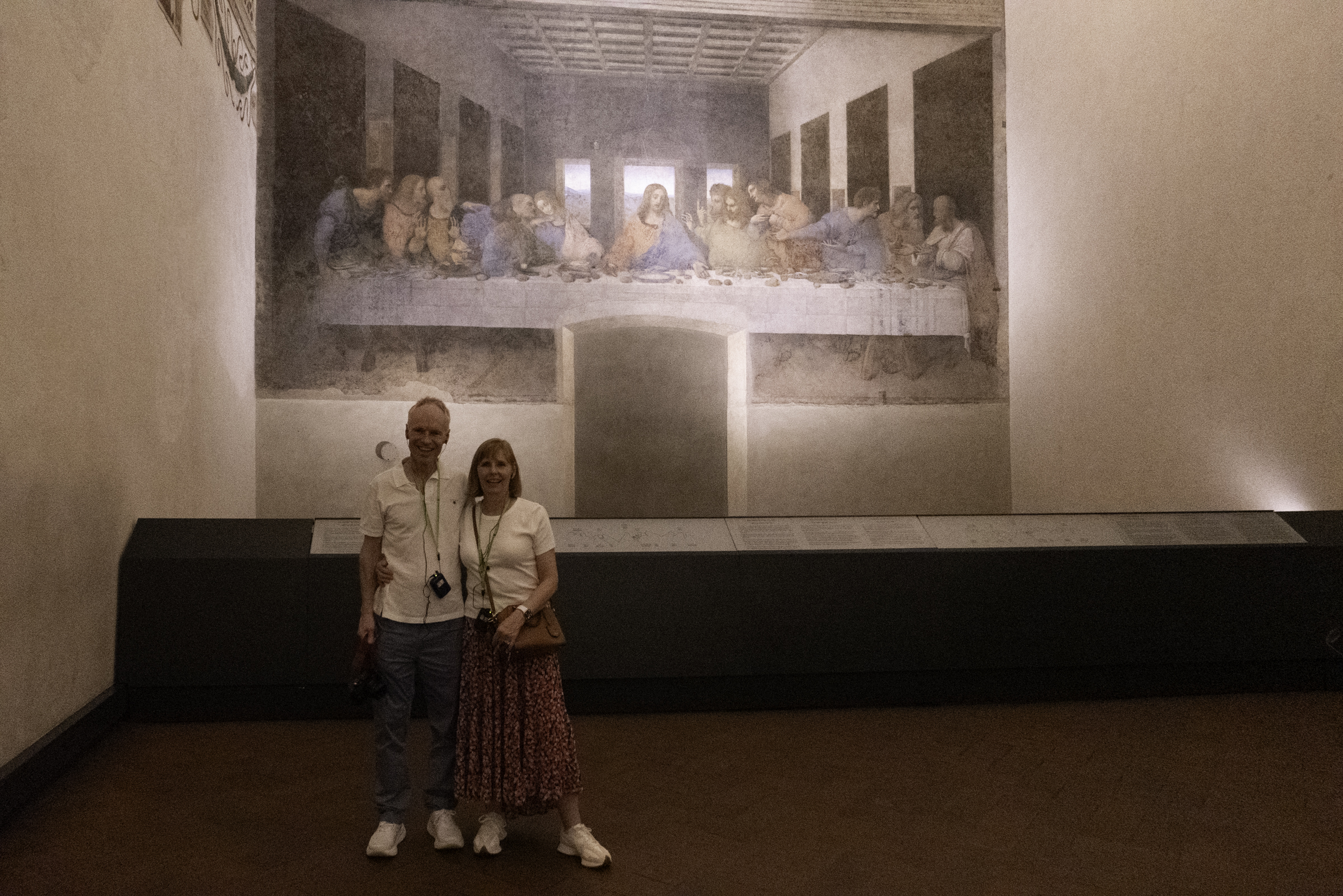 Keith and Andrea, in front of da Vinci's "The Last Supper".