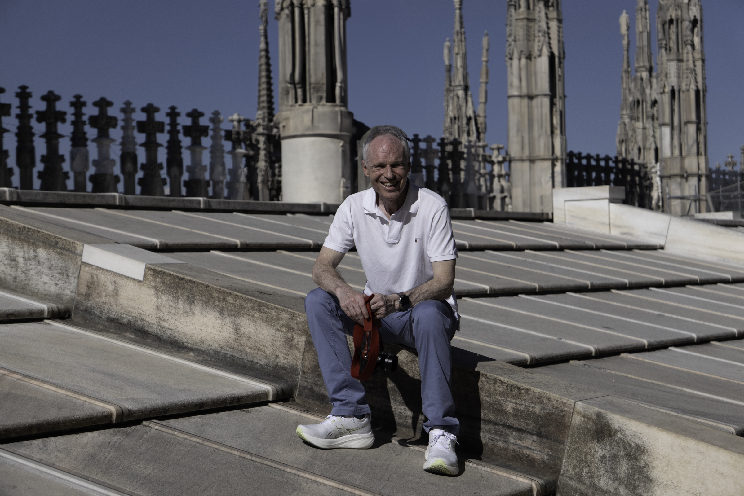 Keith, on the terrace of the Duomo di Milano.