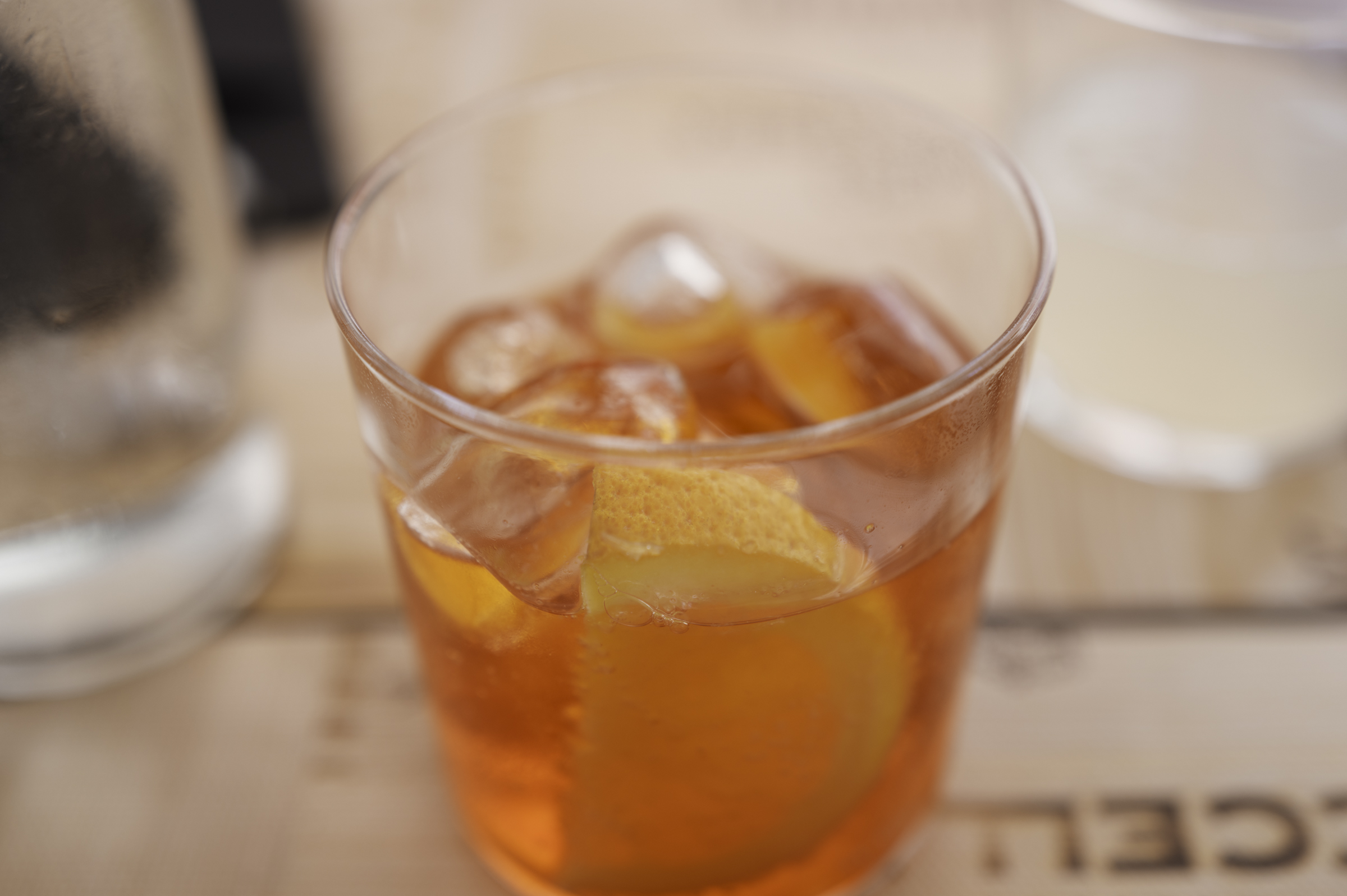 Gingerino on the rocks.