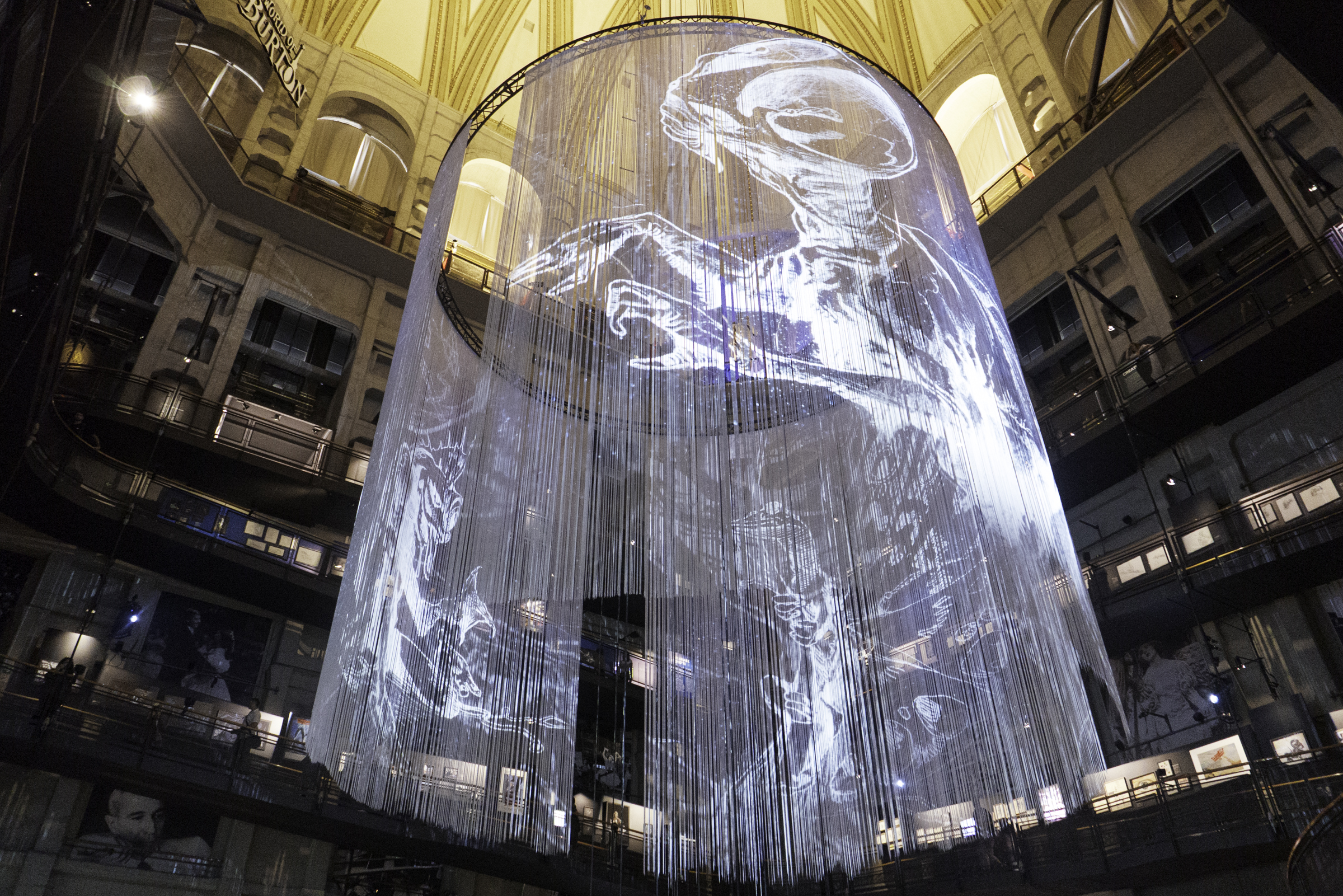 Inside the National Cinema Museum.